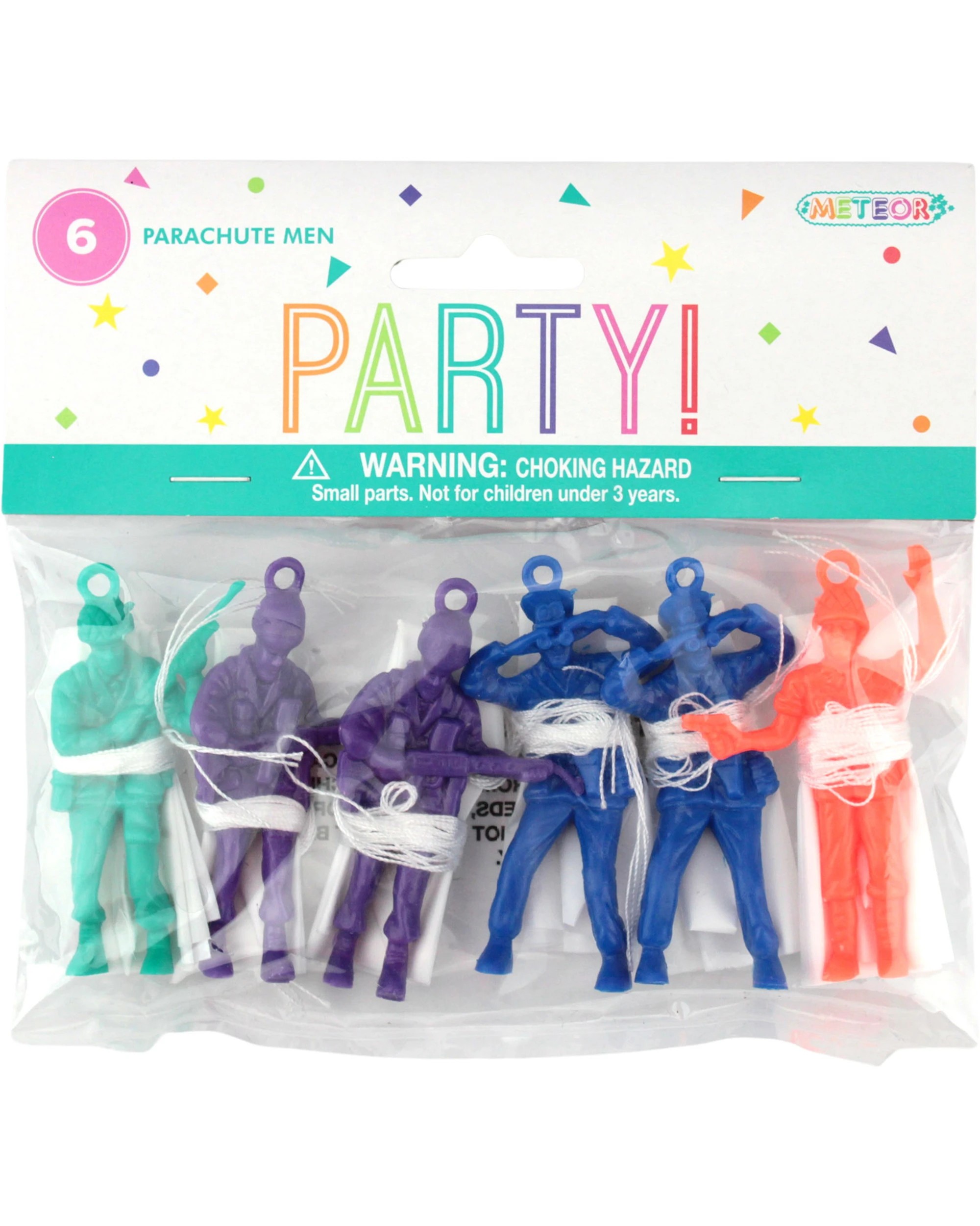 2 Meteor Plastic Parachute Men Pack of 6, 2 of 2