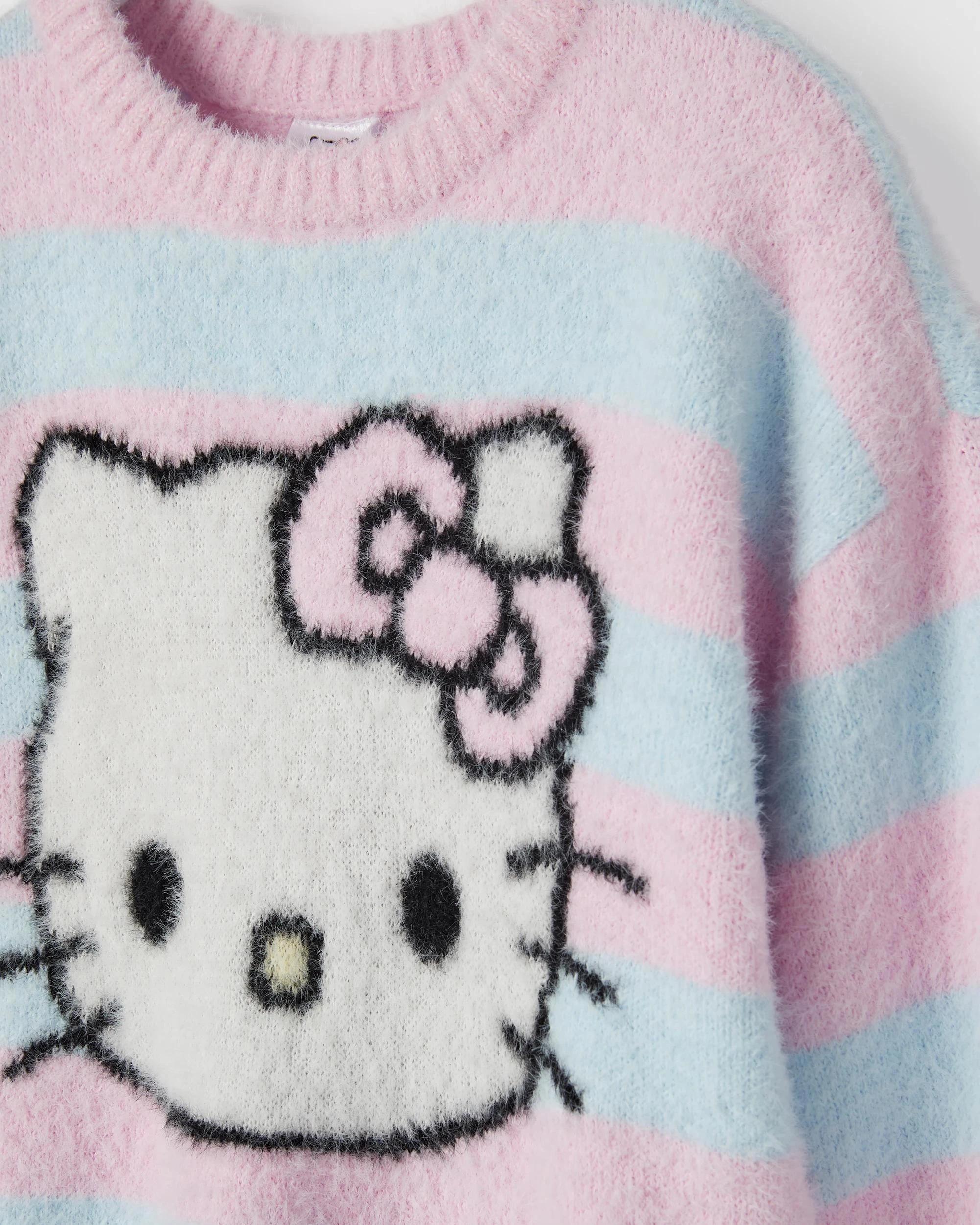 6 Hello Kitty Long Sleeve Stripe Knit Jumper , 6 of 6