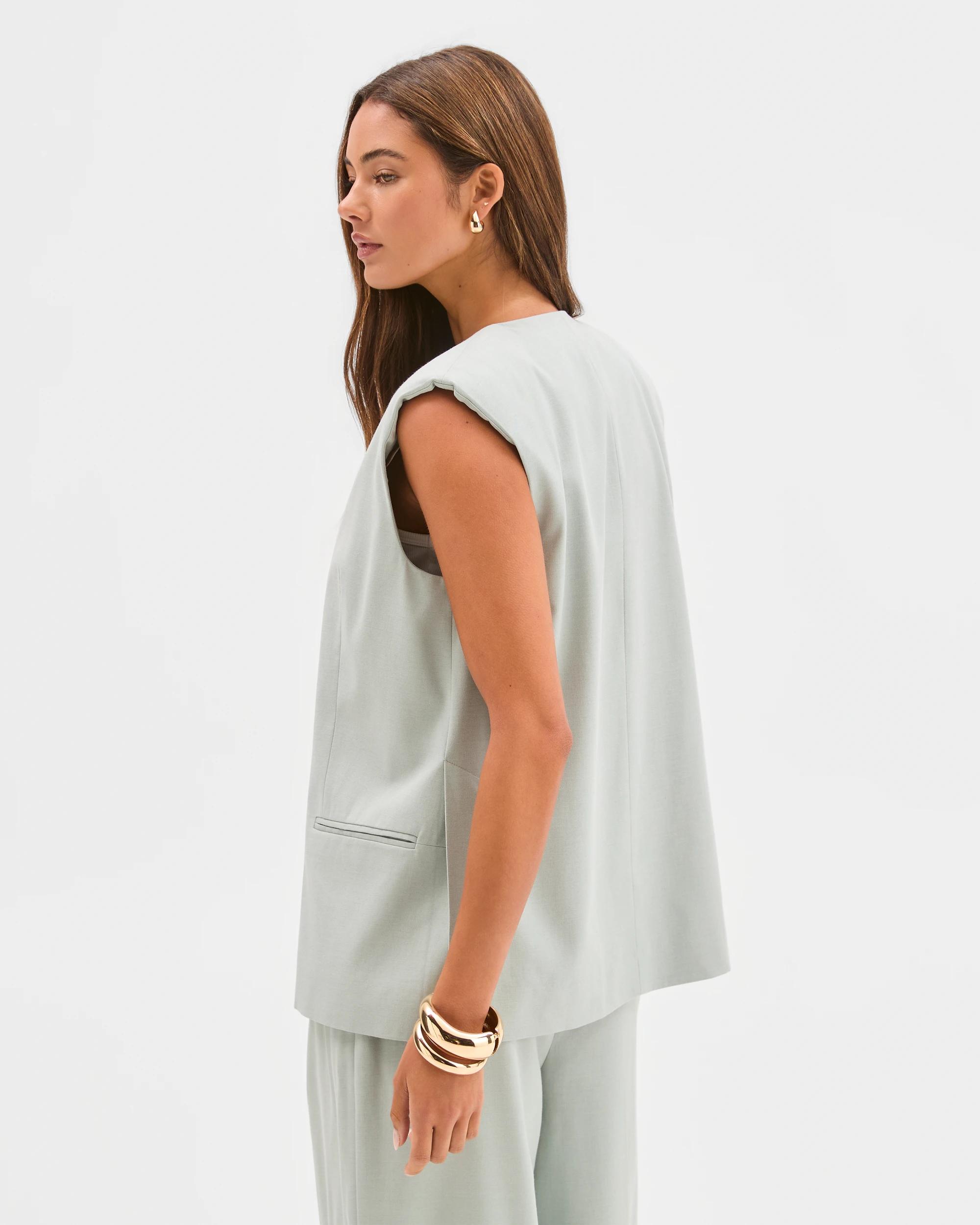 7 Lily Loves Oversized Vest SKY GREY, 7 of 7
