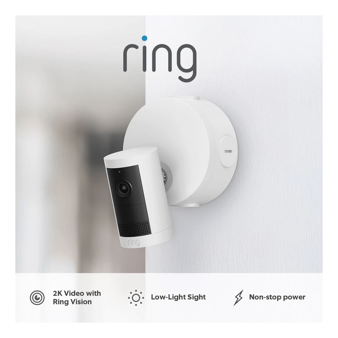 4 Ring PoE Outdoor Camera Plus White, 4 of 10