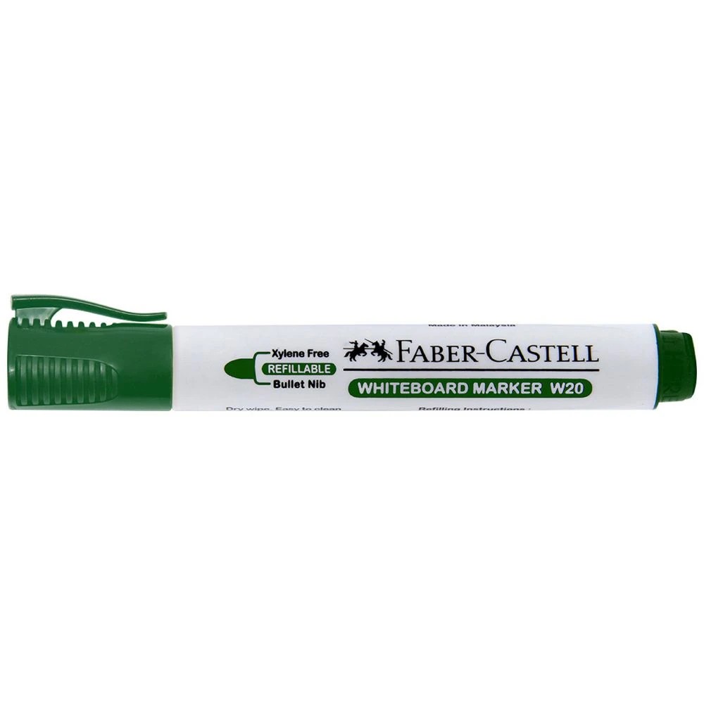 1 Faber-Castell W20 Whiteboard Marker Bullet Green, 1 of 2