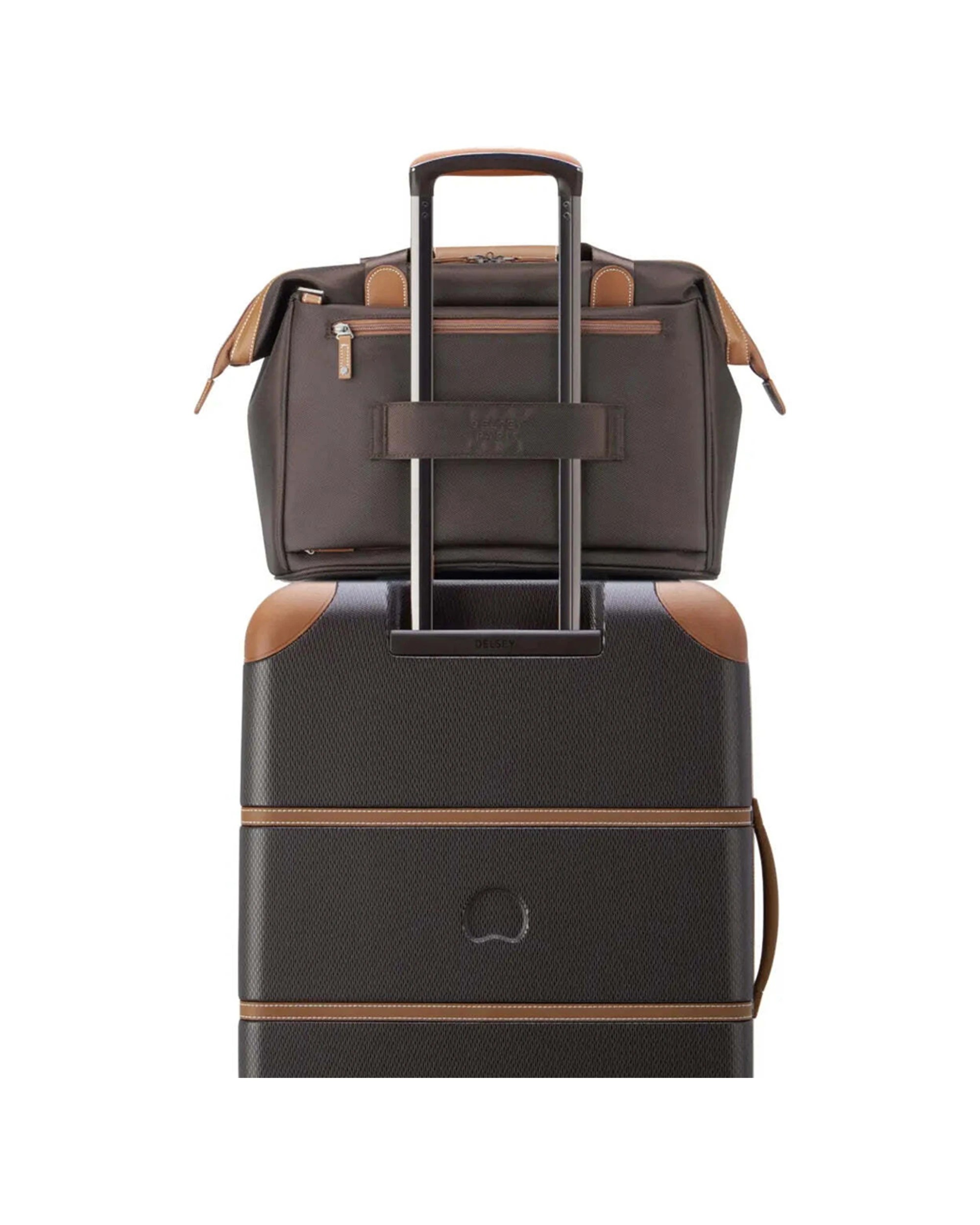 7 Delsey Chatelet Air 2.0 Weekender S Overnight Bag Laptop Compartment Recycled - Brown, 7 of 8