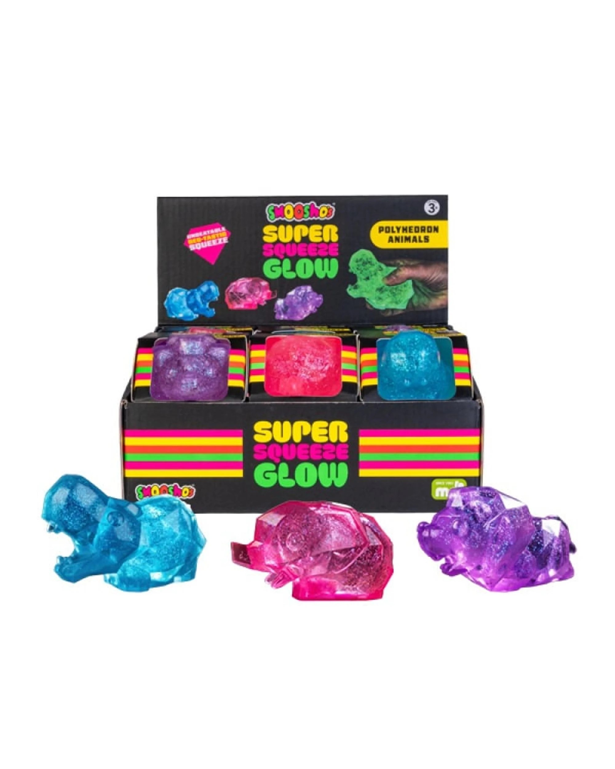 4 Smooshos Super Squeeze Glow-in-the-Dark Polyhedron Animals, 4 of 4