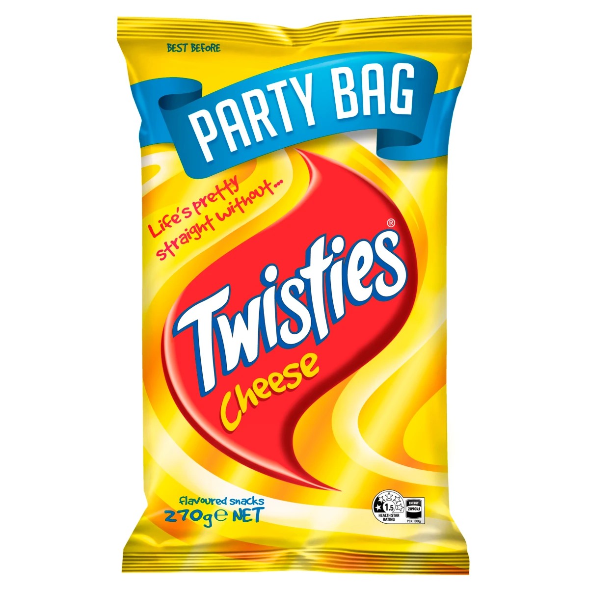 1 Twisties Cheese Party Bag 270g, 1 of 2