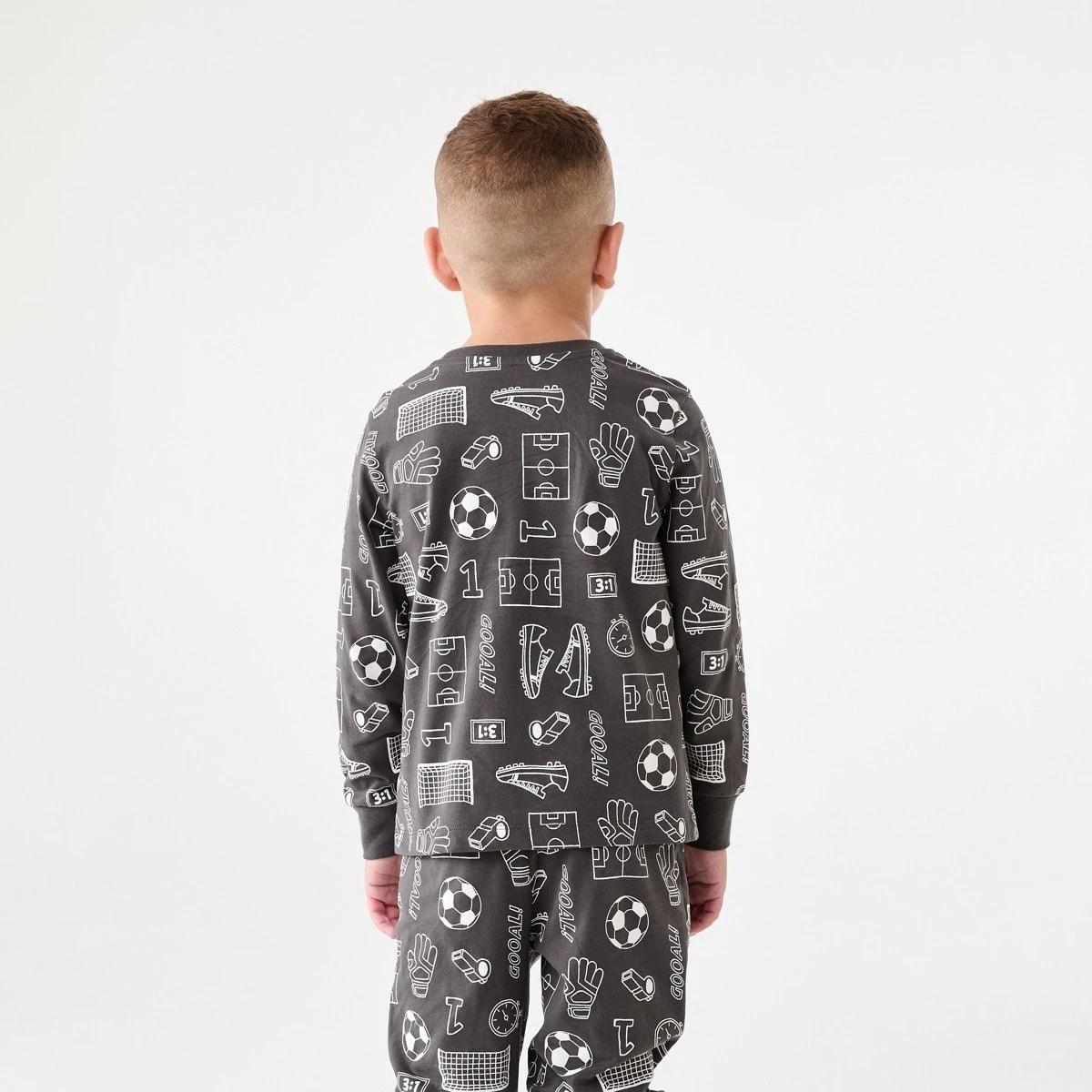 2 Jersey Pyjama Set Gry Soccer, 2 of 8