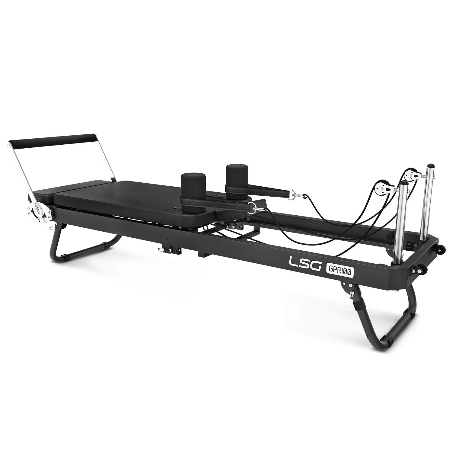7 LSG Folding Pilates Reformer Set - Black, 7 of 10