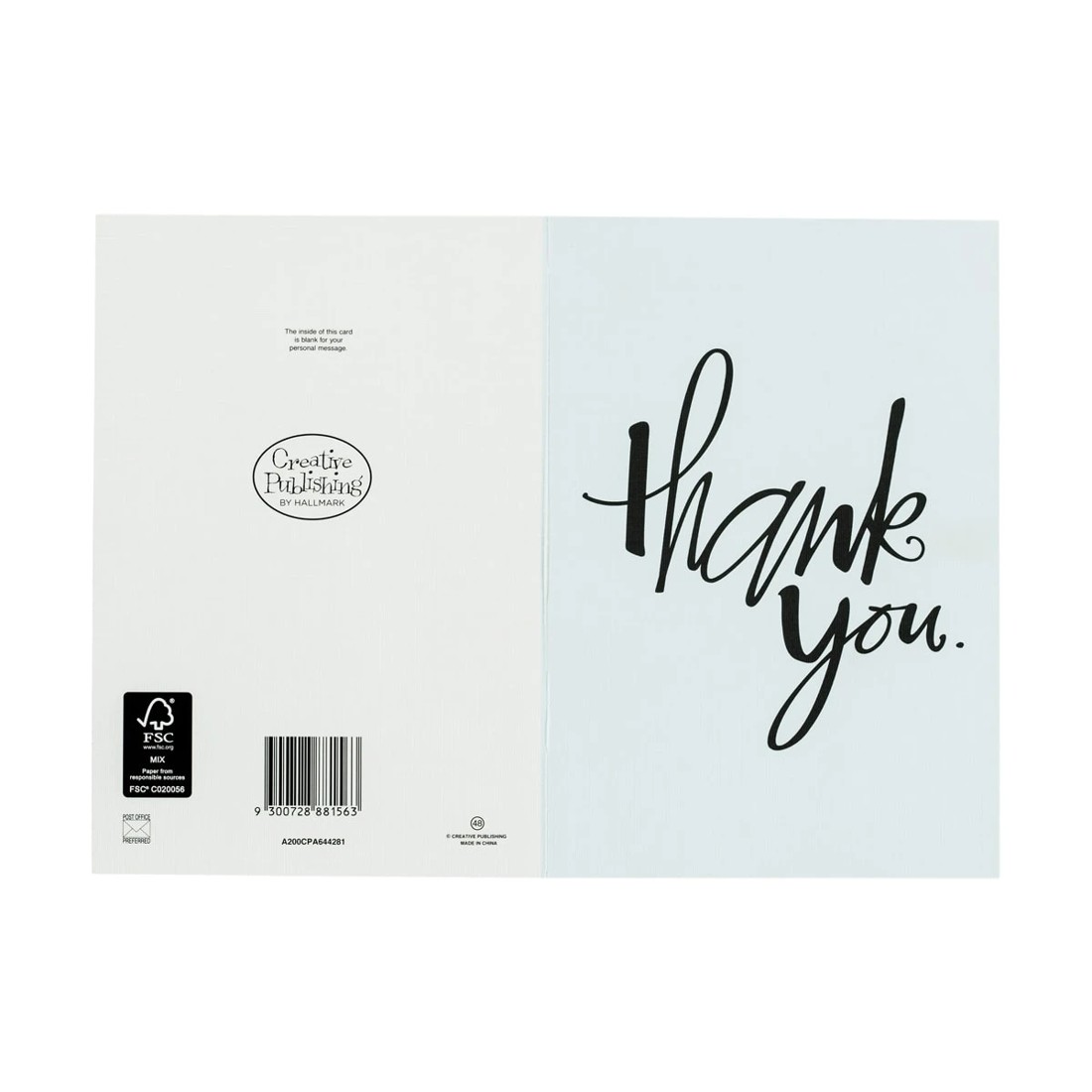 2 Thank You Greeting Card, 2 of 2