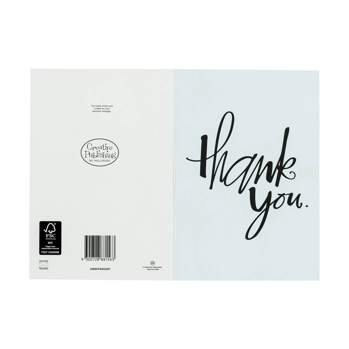 2 Thank You Greeting Card, 2 of 2