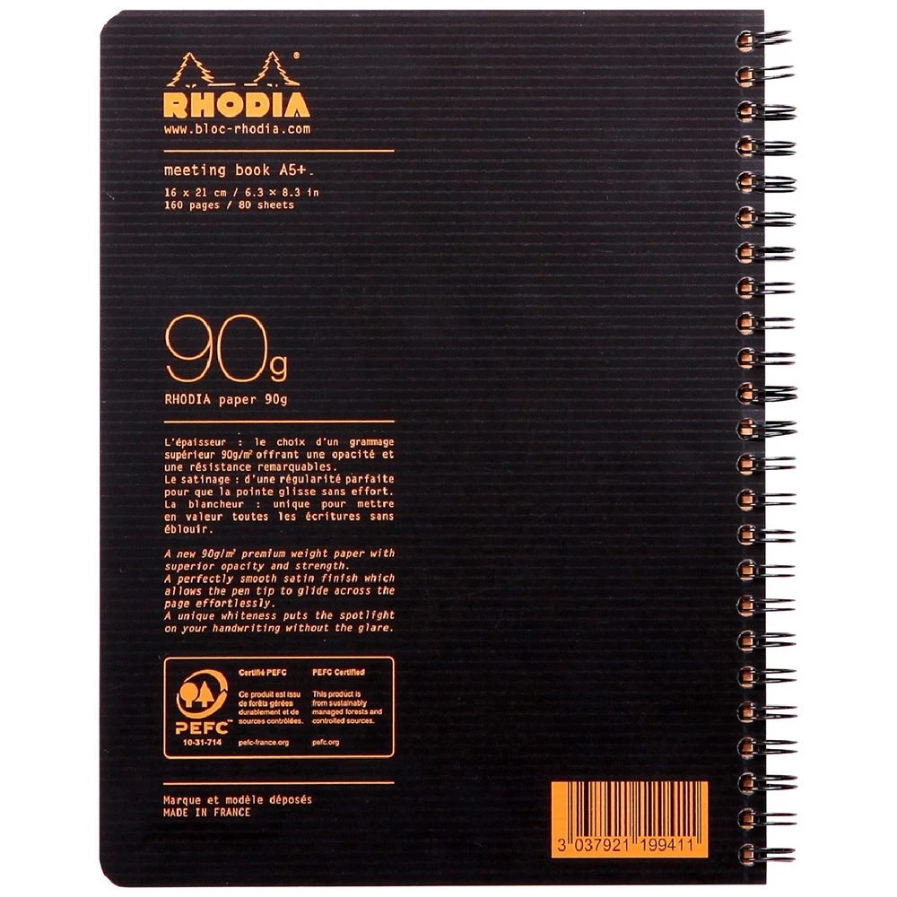 4 Rhodia A5 Meeting Book Black 160 Pages, 4 of 4