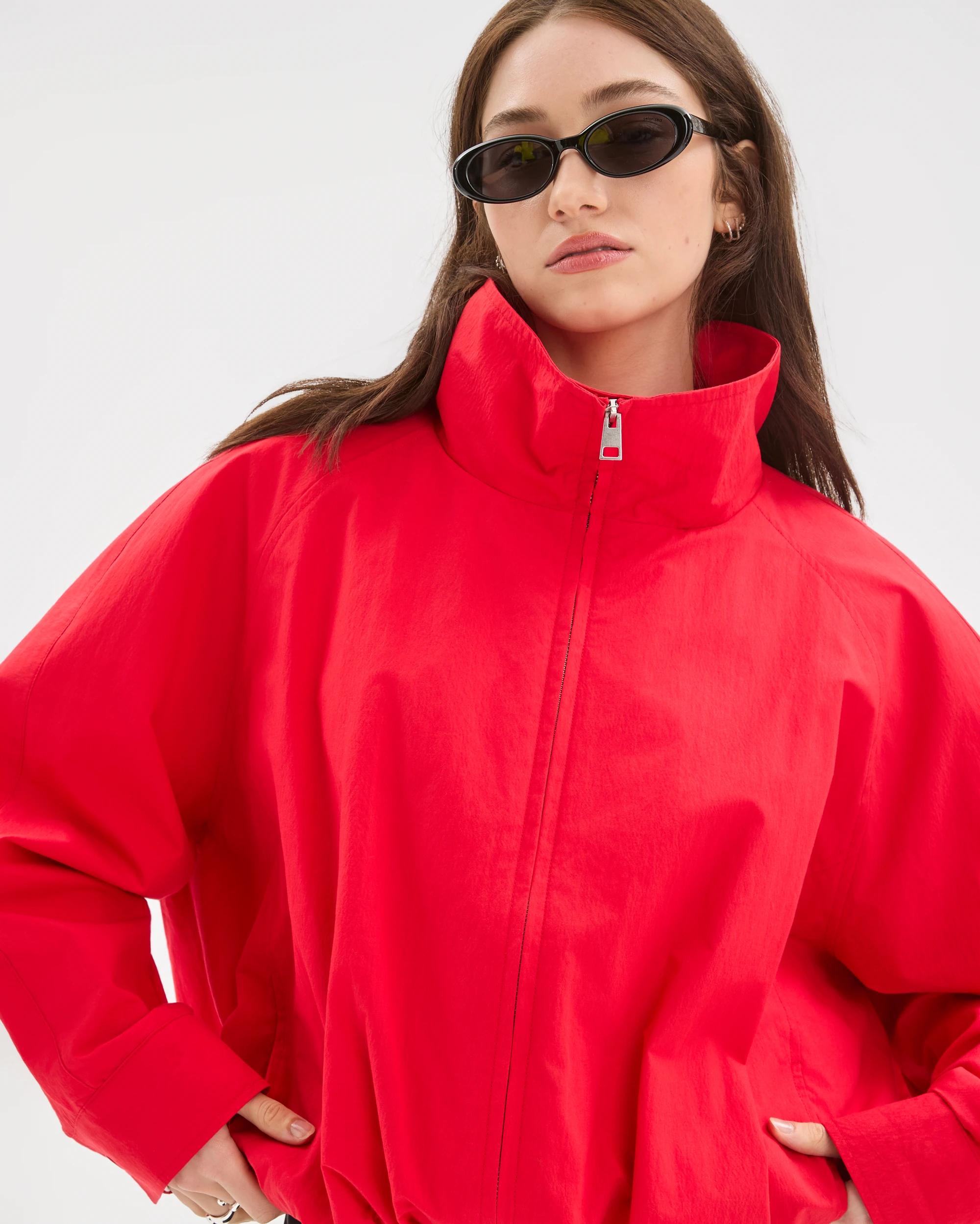 5 Lily Loves Australian Cotton Blend Parker Jacket FLAME, 5 of 8