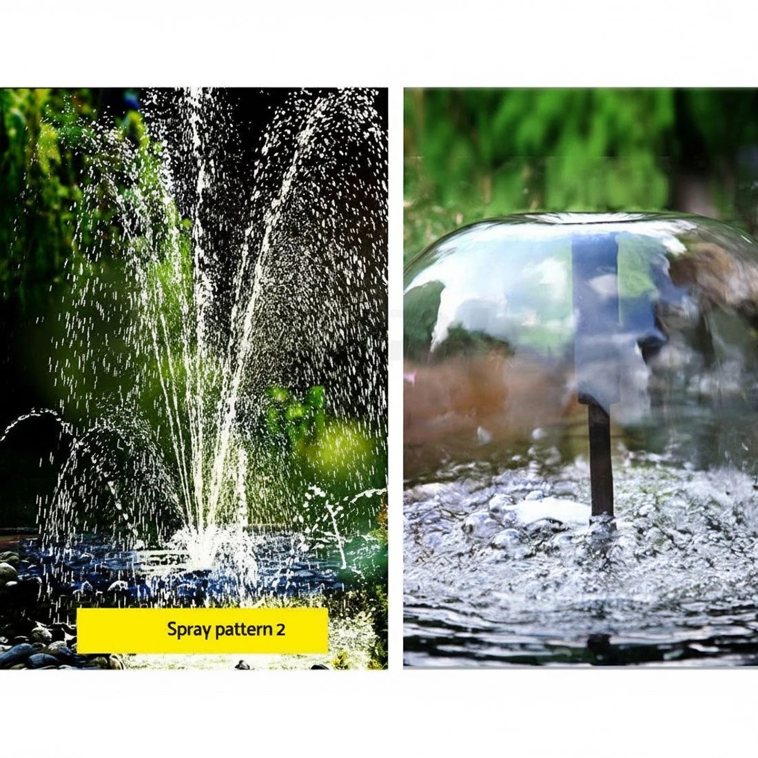 5 Gardeon Solar Pond Pump with Battery Kit LED Lights 9.8FT - Black, 5 of 6