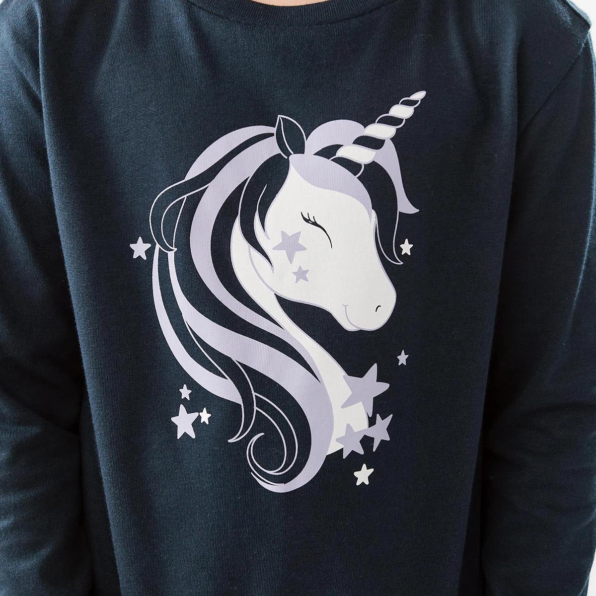 4 Long Sleeve Print T-shirt Unicorn, 4 of 8