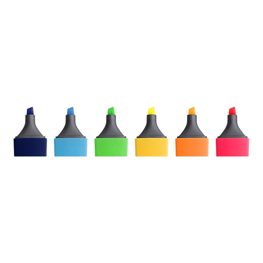 4 J.Burrows Chisel Highlighters Assorted 6 Pack, 4 of 5