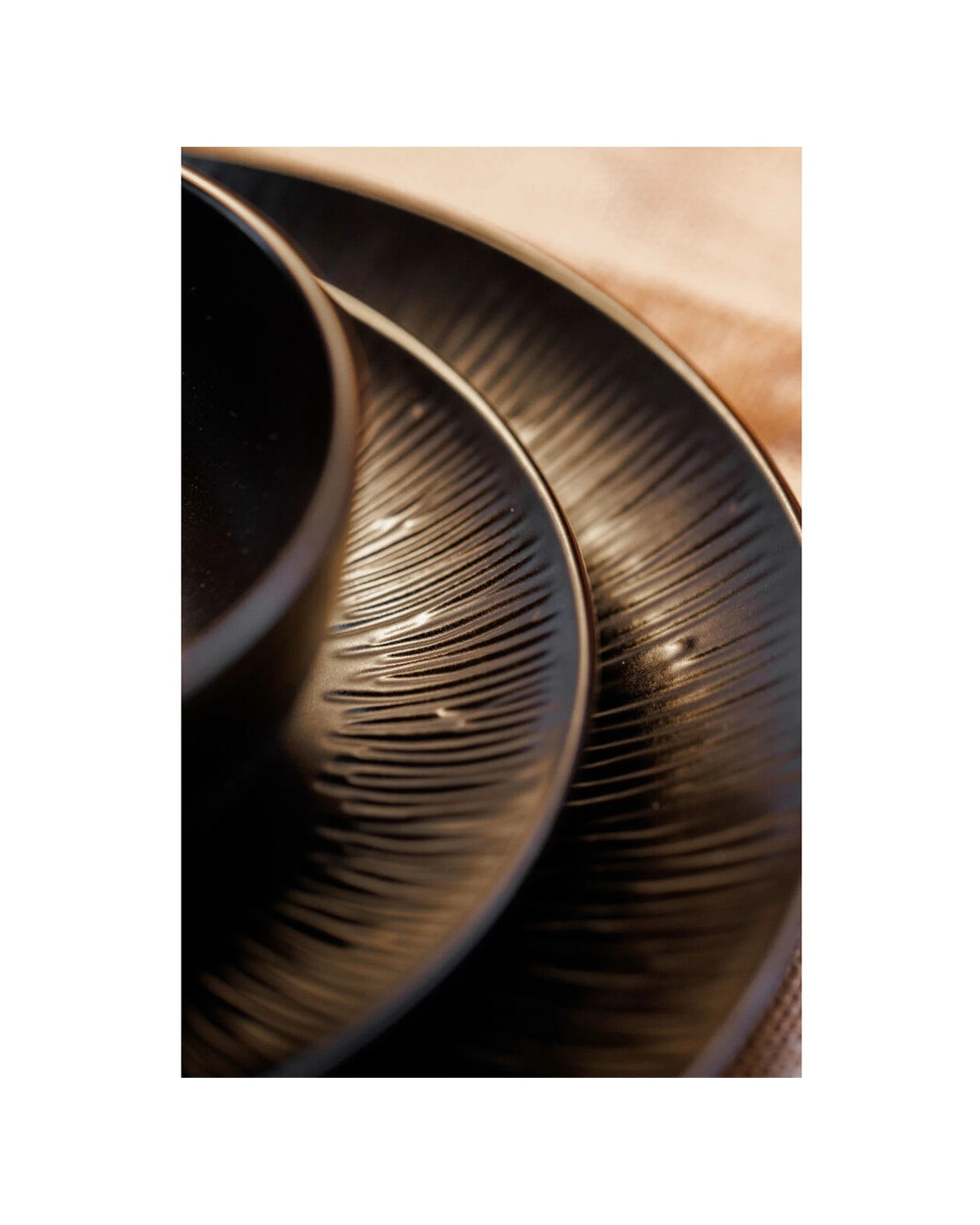 3 Mikasa Jardin 12pc Stoneware Dinner Set Botanical Vibes - Black, 3 of 6