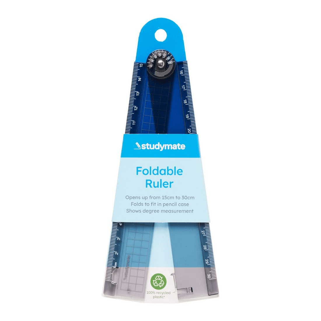 1 Studymate Foldable Ruler 30cm Black, 1 of 5