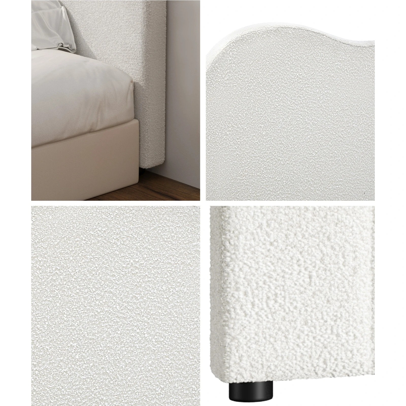 2 Oikiture Bed Head Double Size Headboard Bedhead
 - White, 2 of 7