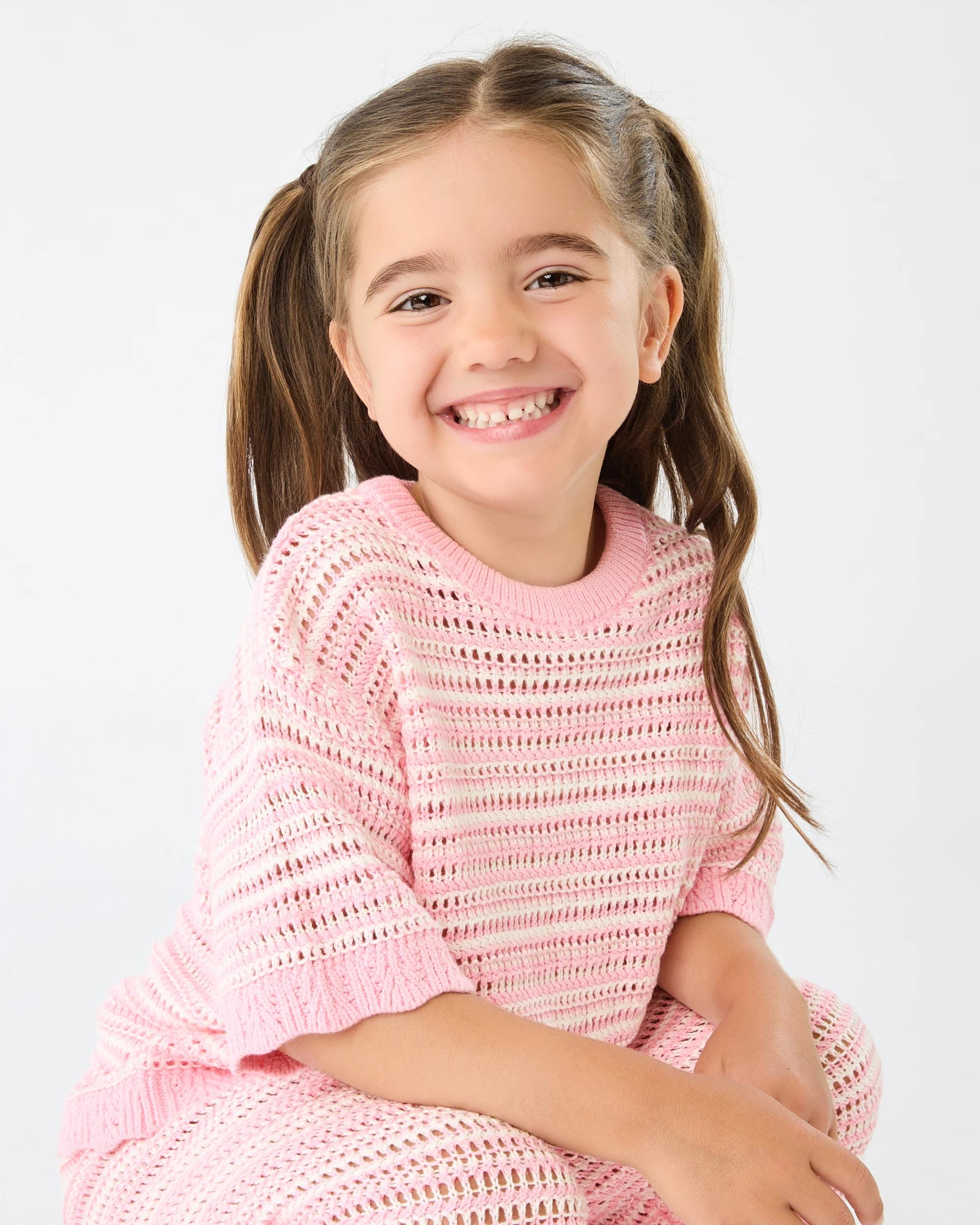 3 Crochet Set Pnk Stripe, 3 of 5