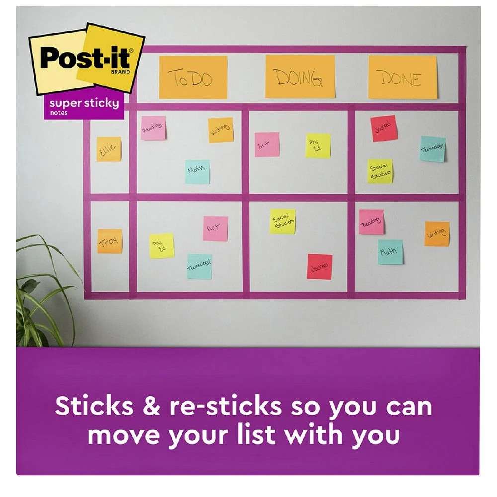 2 Post-it Super Sticky Note Assort Size Supernova Neons 15 Pack, 2 of 7