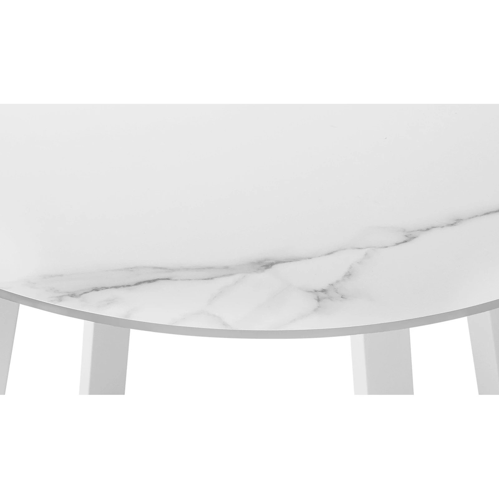 6 Livsip Outdoor Dining Setting Patio Furniture Set 4 Seater Round Table Chair - White, 6 of 9