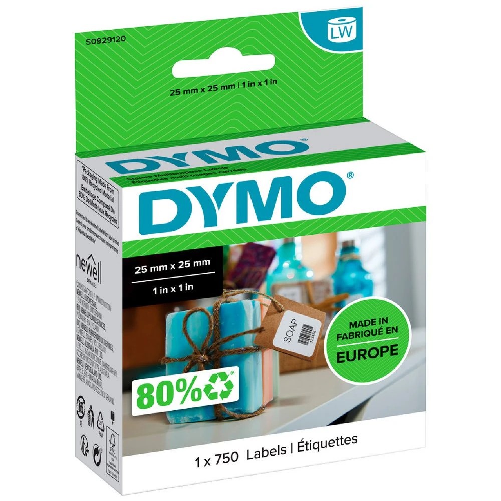 1 DYMO LabelWriter multi-purpose Labels 25 x 25mm, 1 of 2