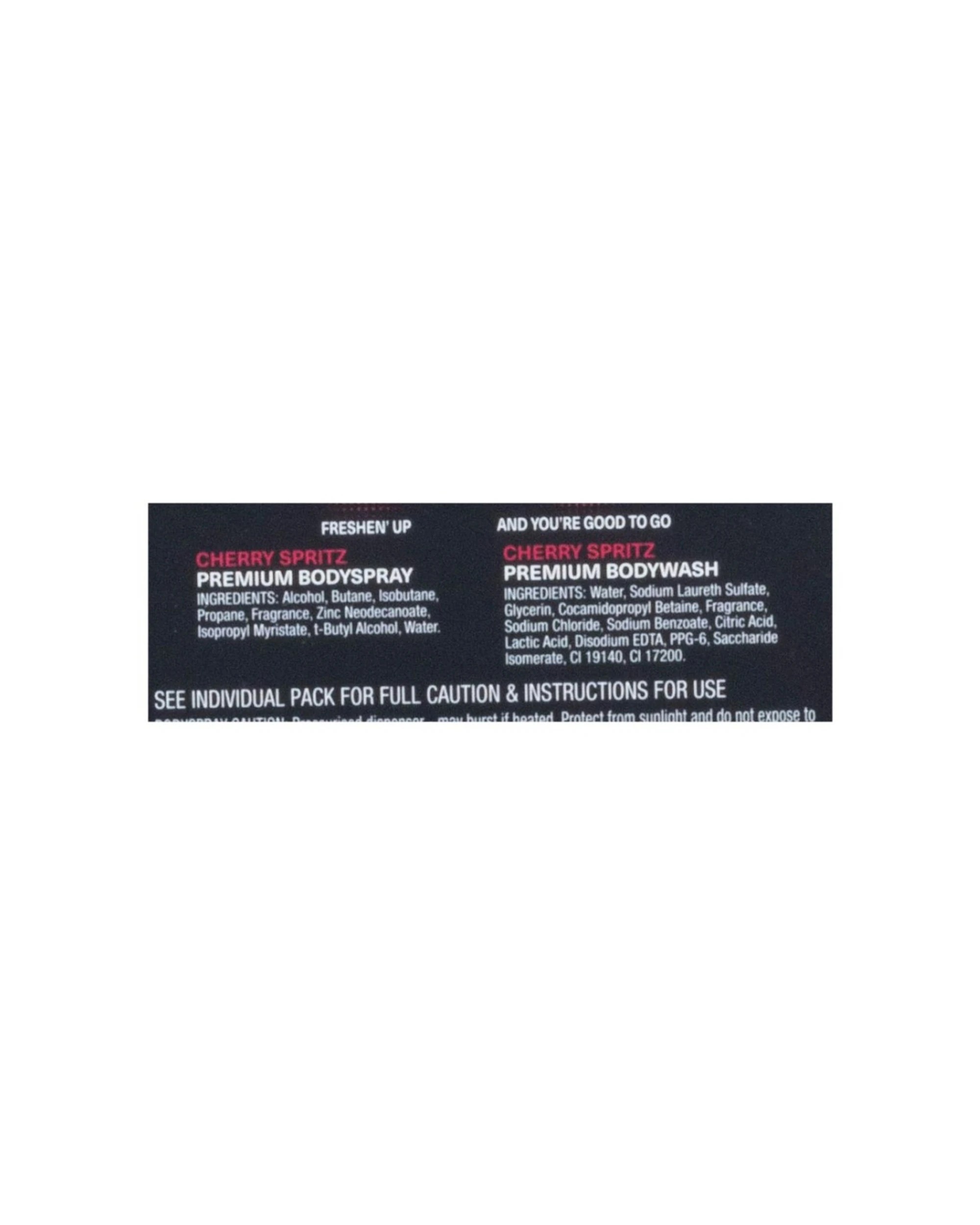 4 Lynx 4x 2pc Fine Fragrance Duo Set Body Spray and Wash Cherry Spritz - Black, 4 of 4