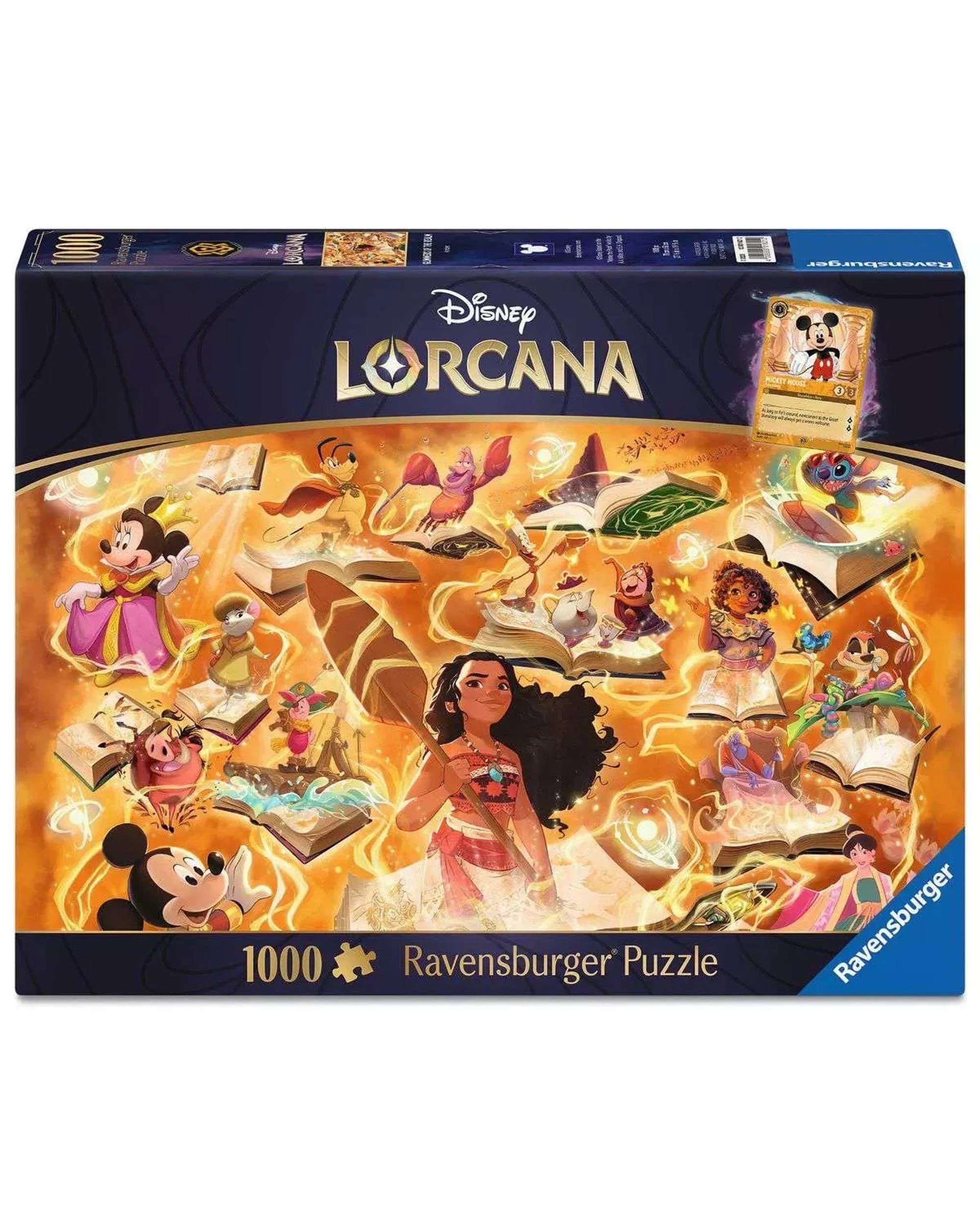 1 Ravensburger Disney Lorcana Glimmers of the Realm: Amber 1000 Piece Jigsaw Puzzle - Orange, 1 of 7