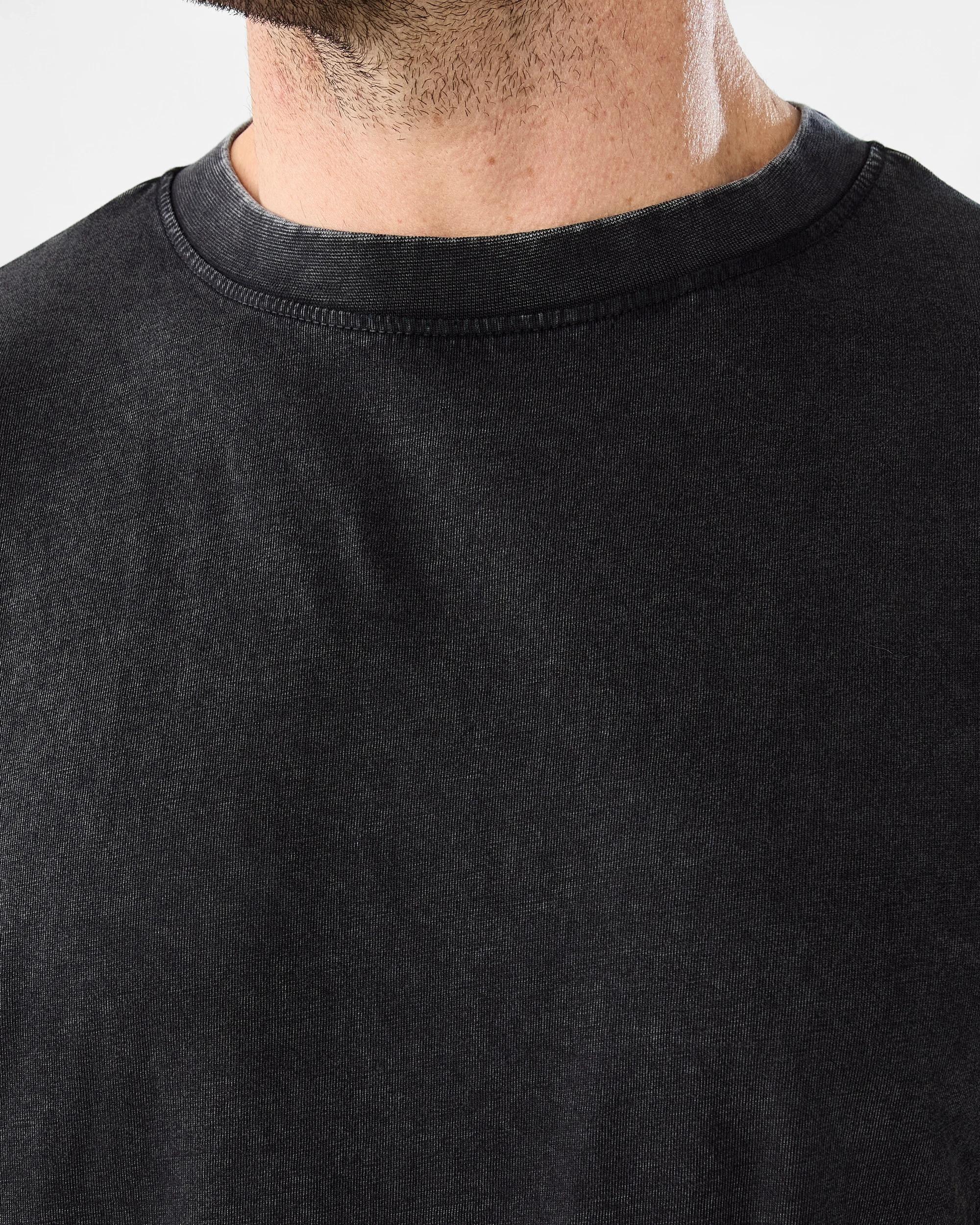 5 Oversized Acid Wash T-shirt Black, 5 of 5