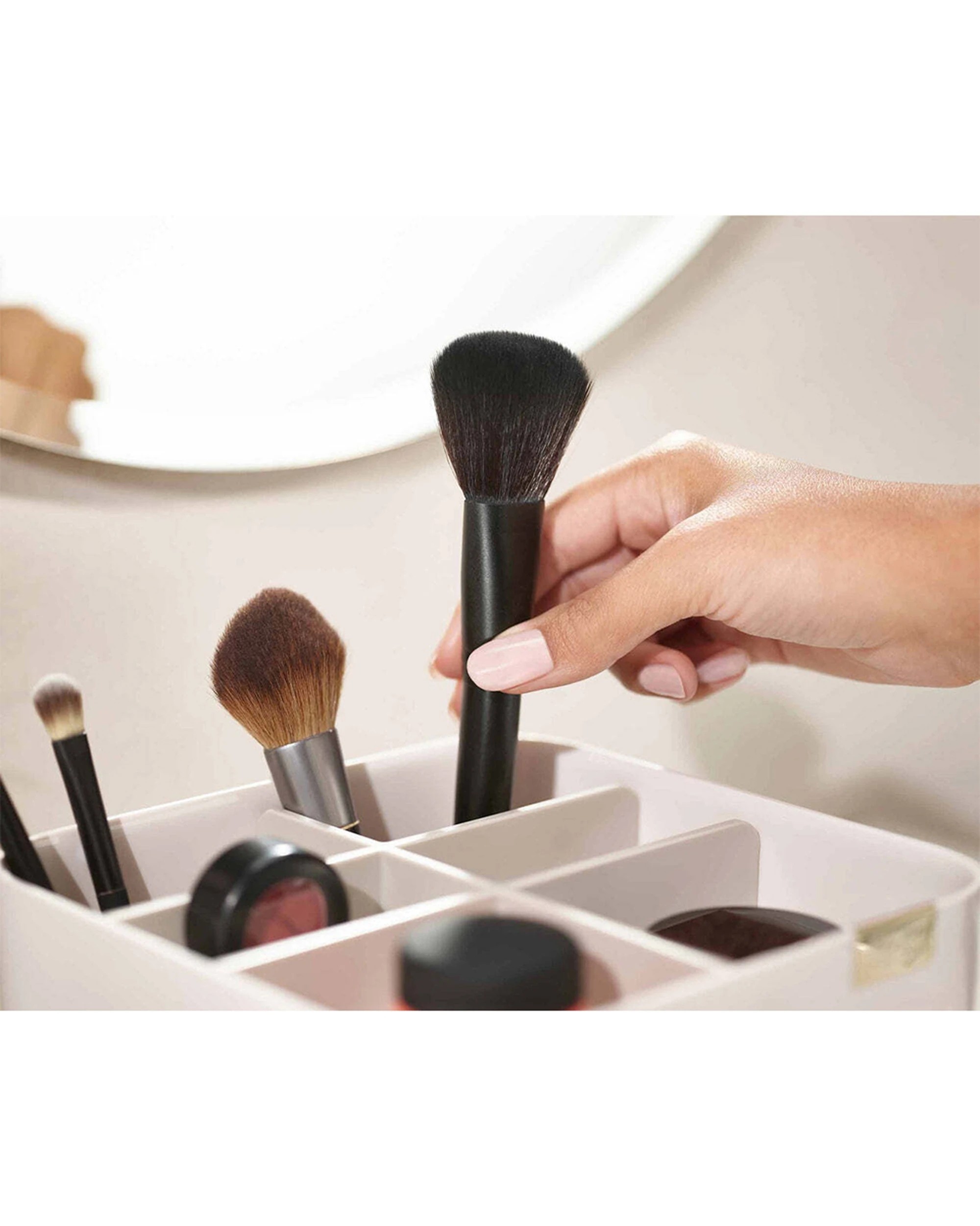 3 Joseph Joseph Viva Cosmetic Organiser With Drawer Practical Stylish Storage Organizer Shell - White, 3 of 6