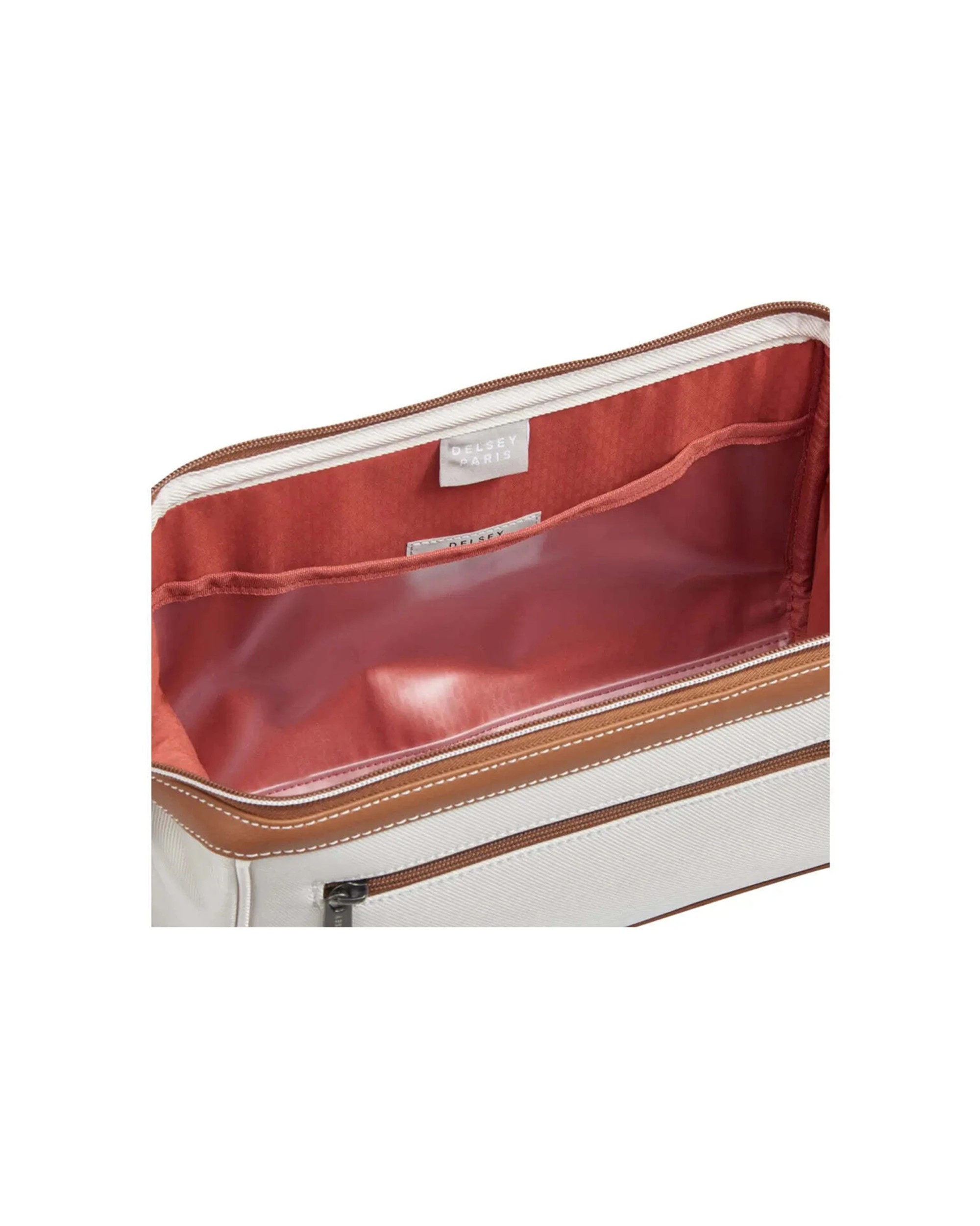 3 Delsey Chatelet Air 2.0 Toiletry Bag Large Opening Fully Lined Interior Angora - White, 3 of 6