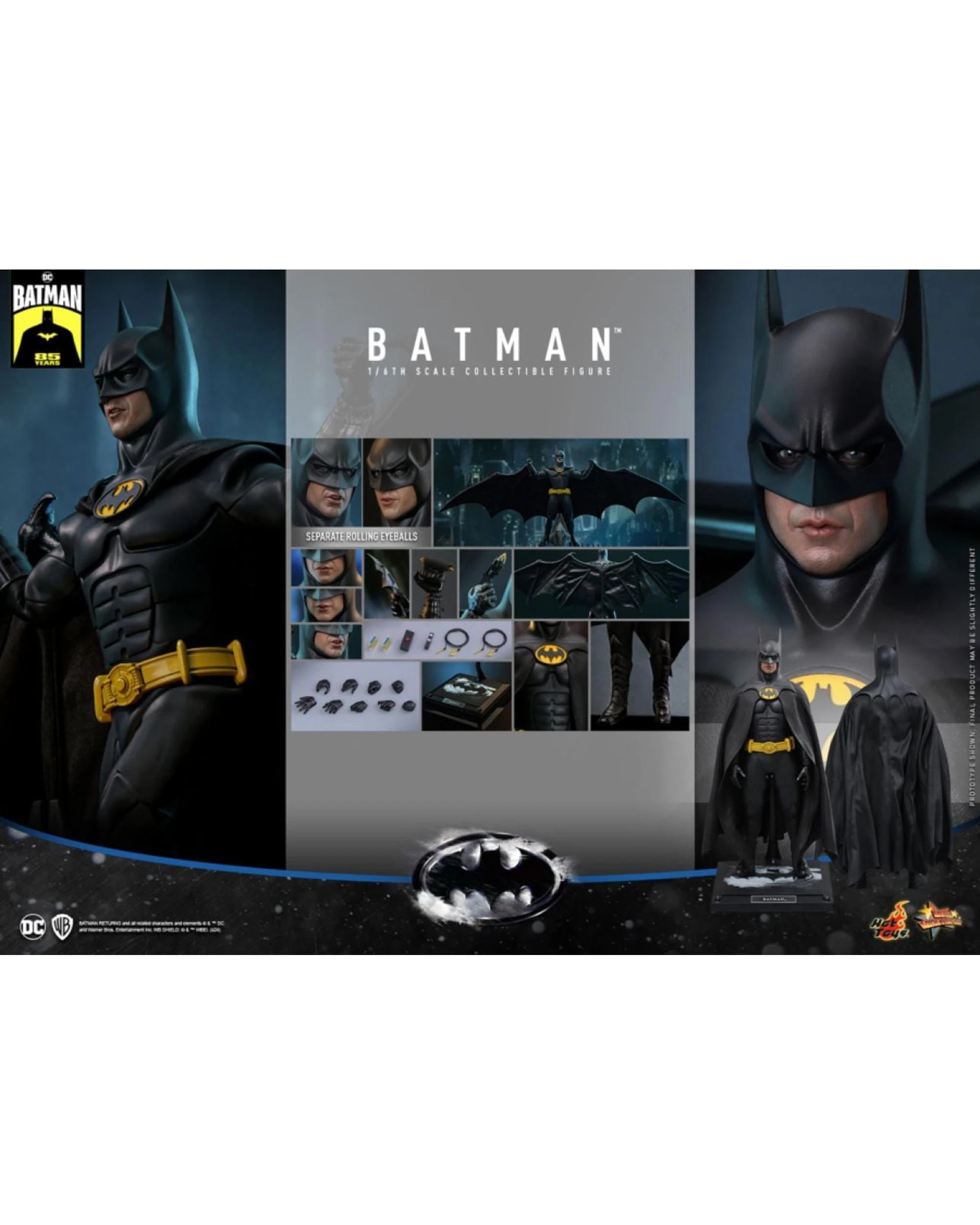 7 Hot Toys Batman Returns Batman 1:6 Scale Collectable Action Figure, 7 of 7