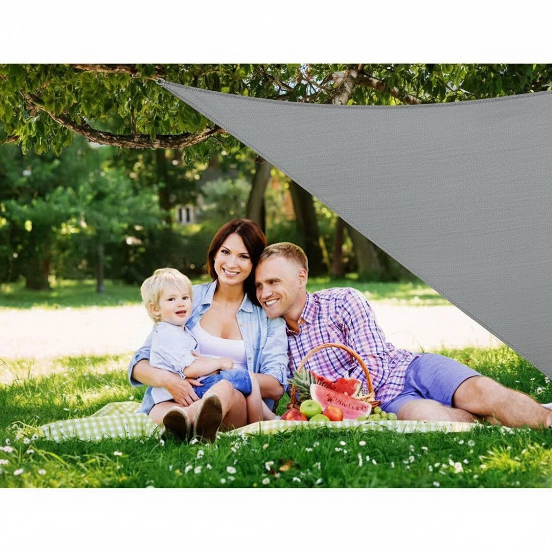 5 Caravan Privacy Screen Roll Out Awning 4.3X1.95M End Wall Side Sun Shade - Grey, 5 of 6