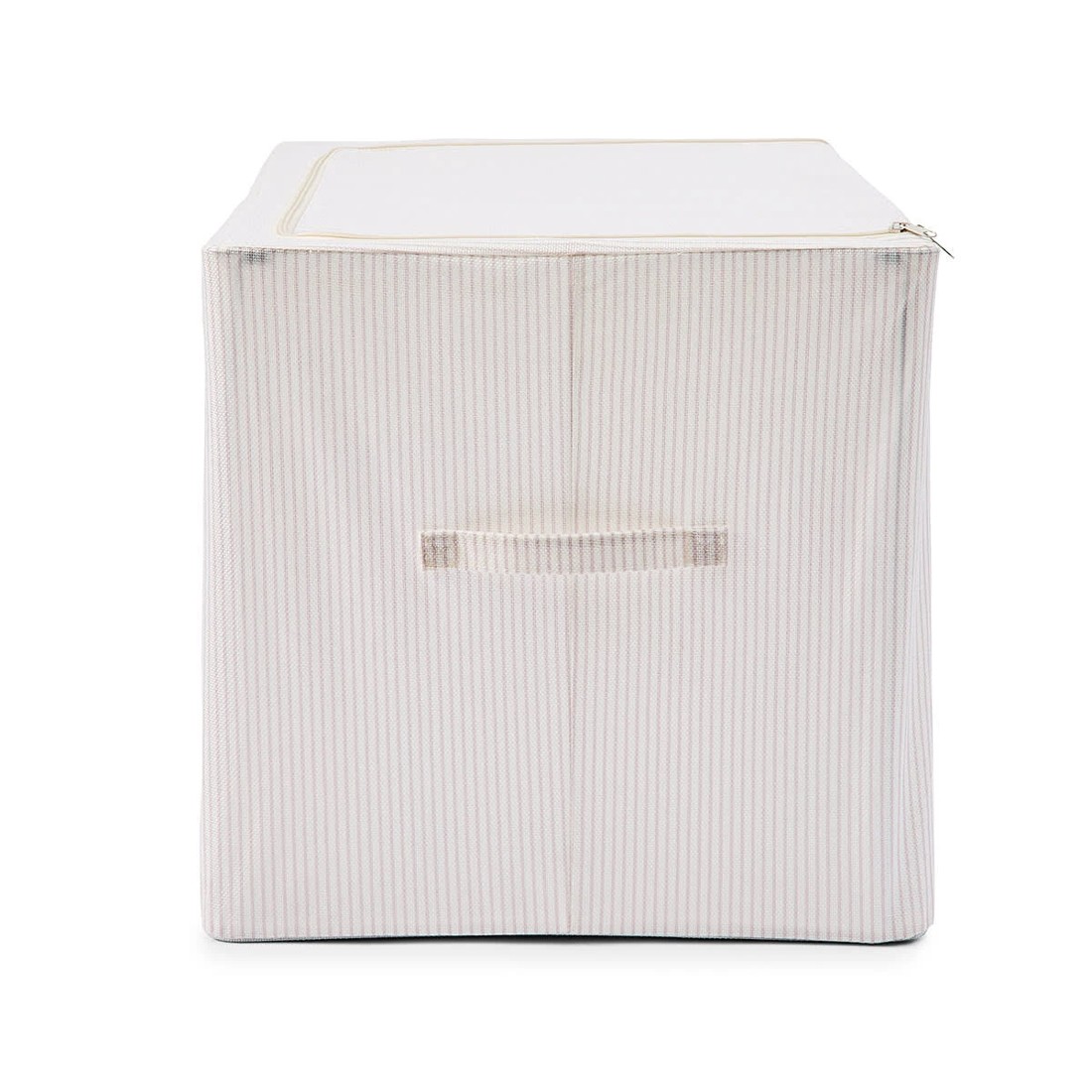 6 Linen Look Collapsible Box with Window - Extra Large, Stripe, 6 of 10