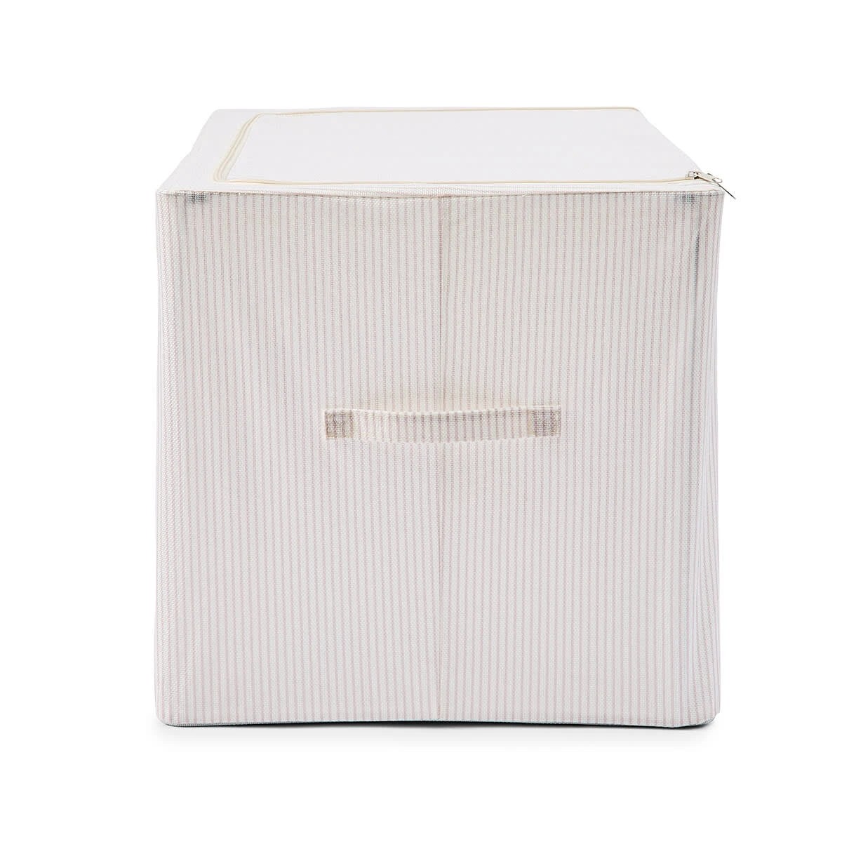 6 Linen Look Collapsible Box with Window - Extra Large, Stripe, 6 of 10