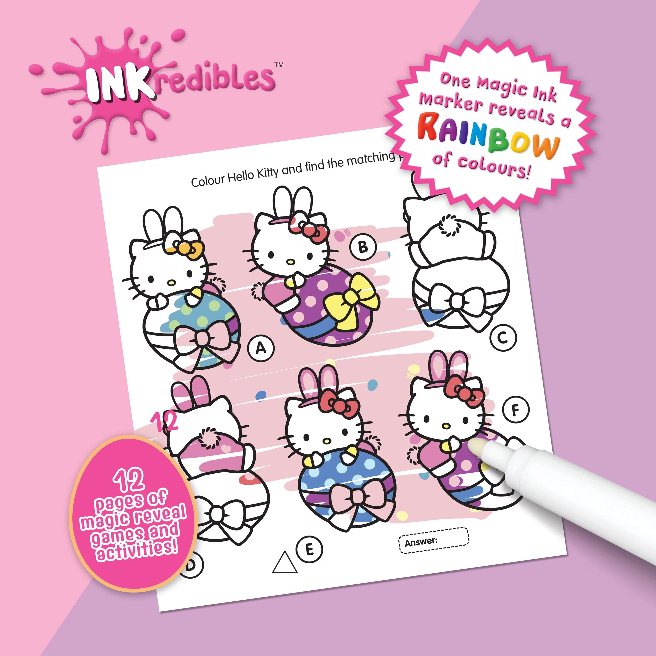 2 INKredibles Hello Kitty Mess Free Magic Ink Pictures - Book, 2 of 5