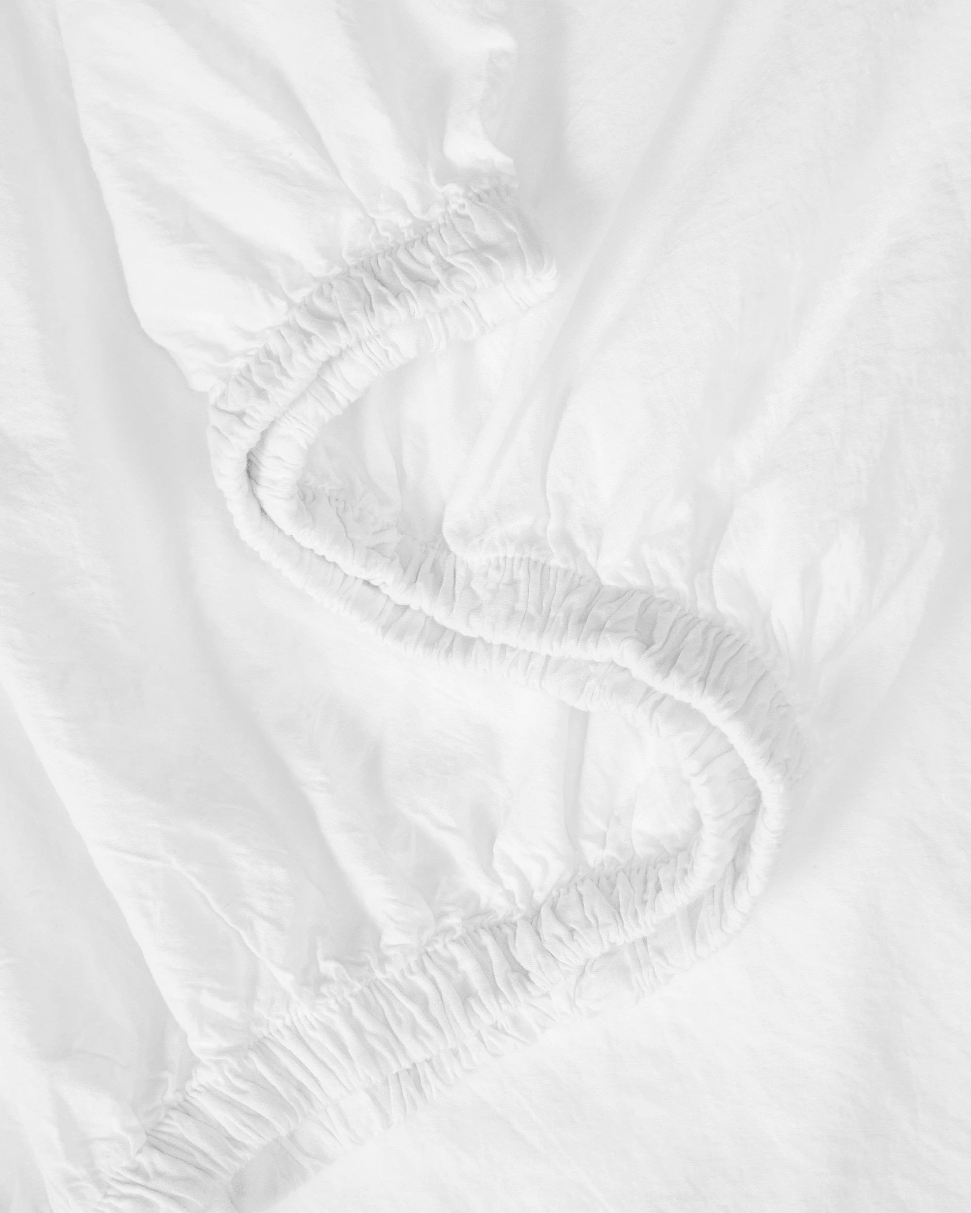 3 Stonewashed Cotton Sheet Set - Queen Bed, White, 3 of 6