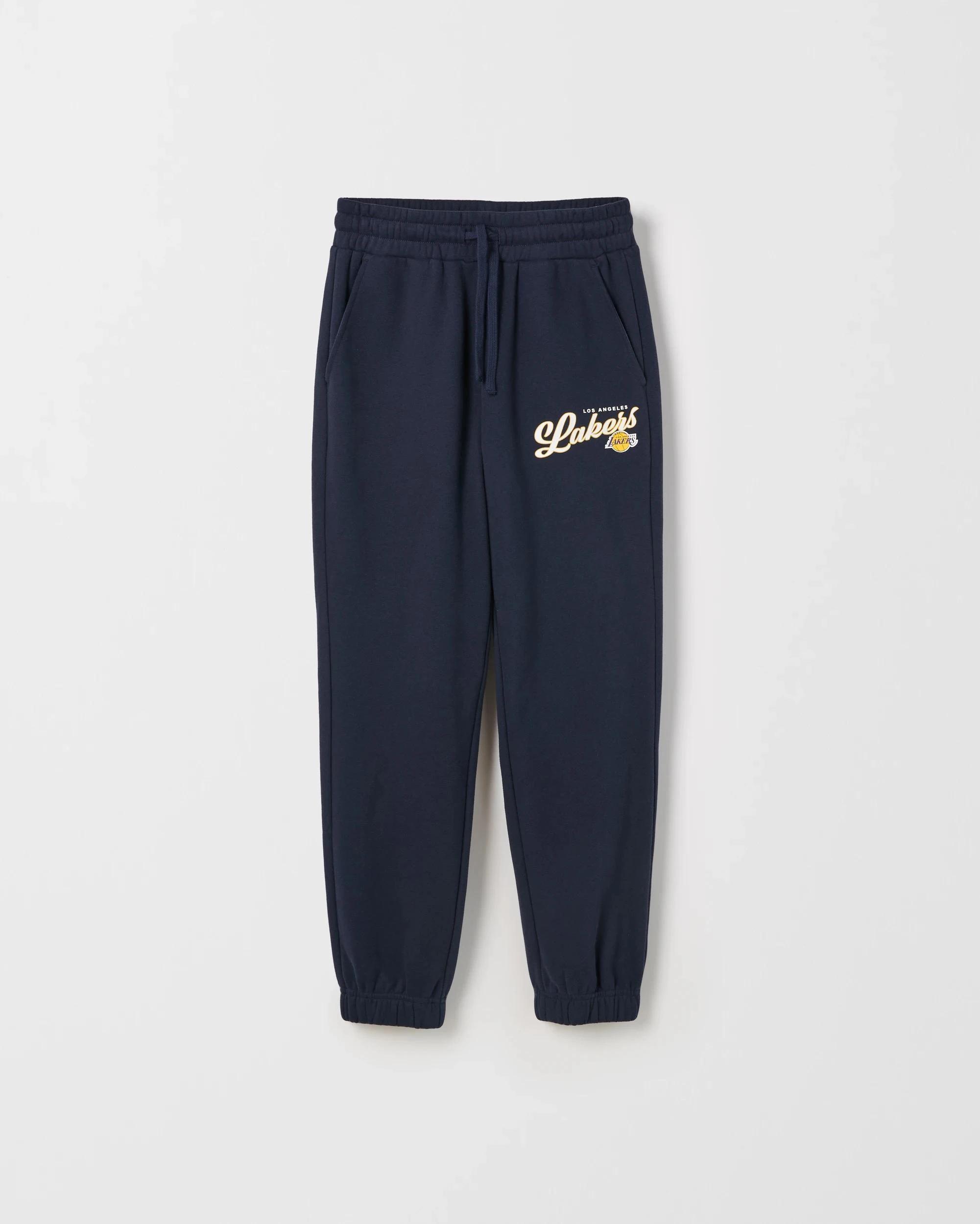1 NBA Australian Cotton Blend Oversized Trackpants BLACK, 1 of 1