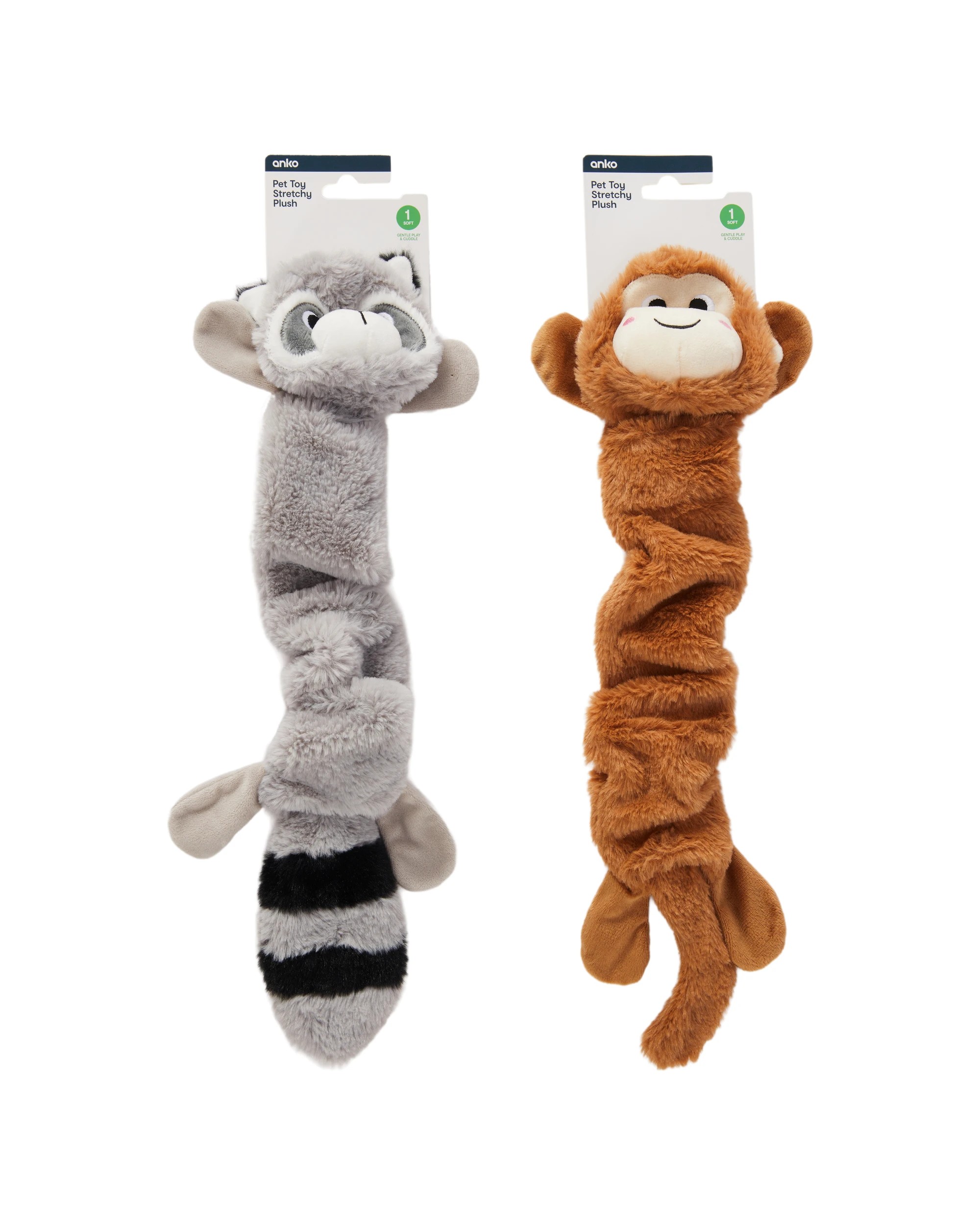 4 Pet Toy Stretchy Plush - Assorted, 4 of 4