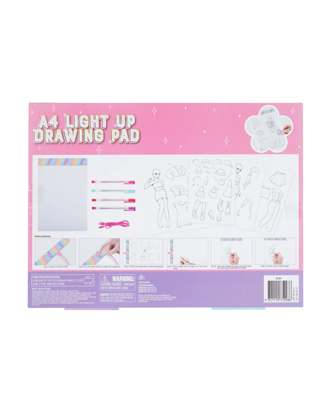 9 A4 Light Up Drawing Pad, 9 of 9