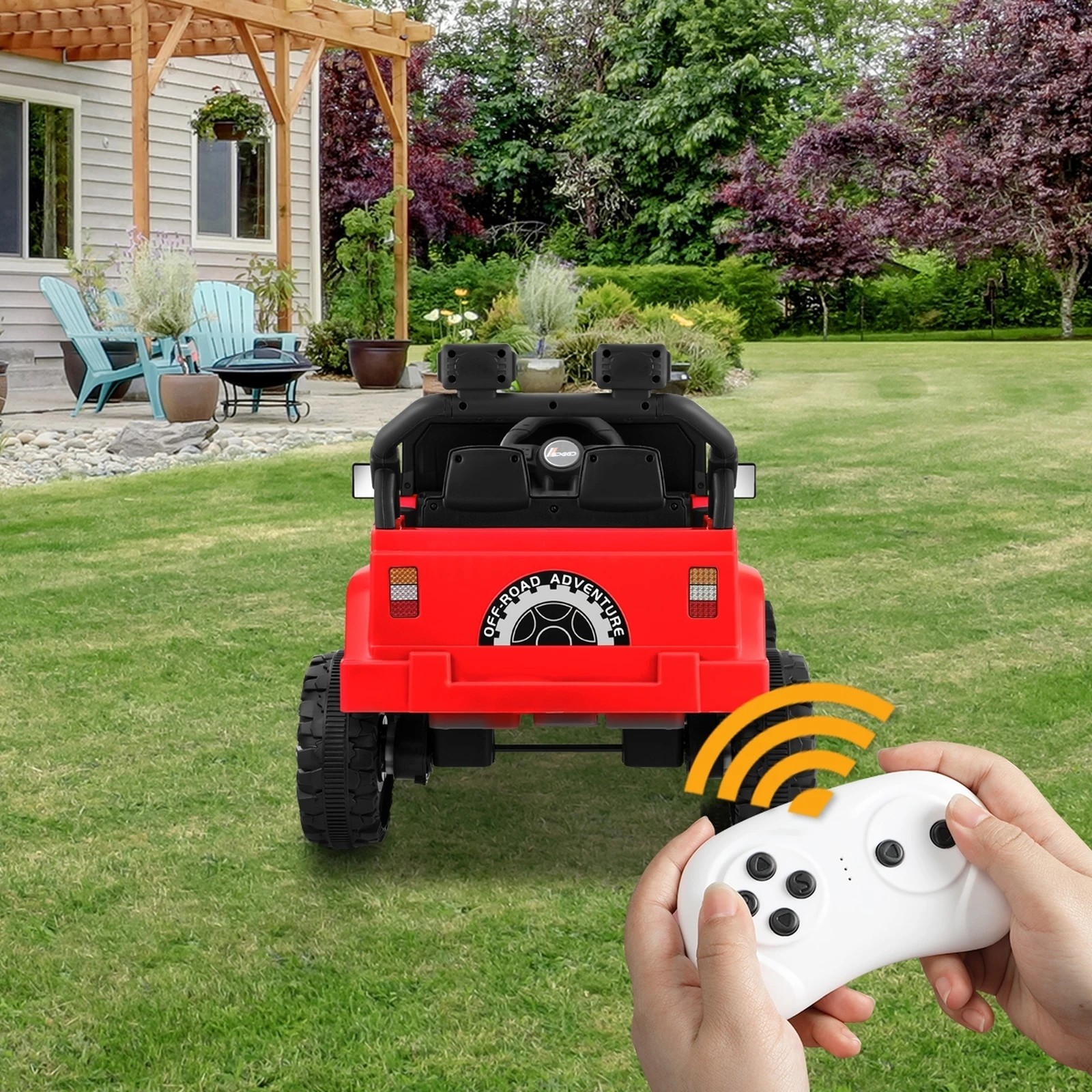 9 Mazam Kids Ride On Car 12v Electric Toy Jeep Battery Remote Control Led Cars
 - Red, 9 of 10