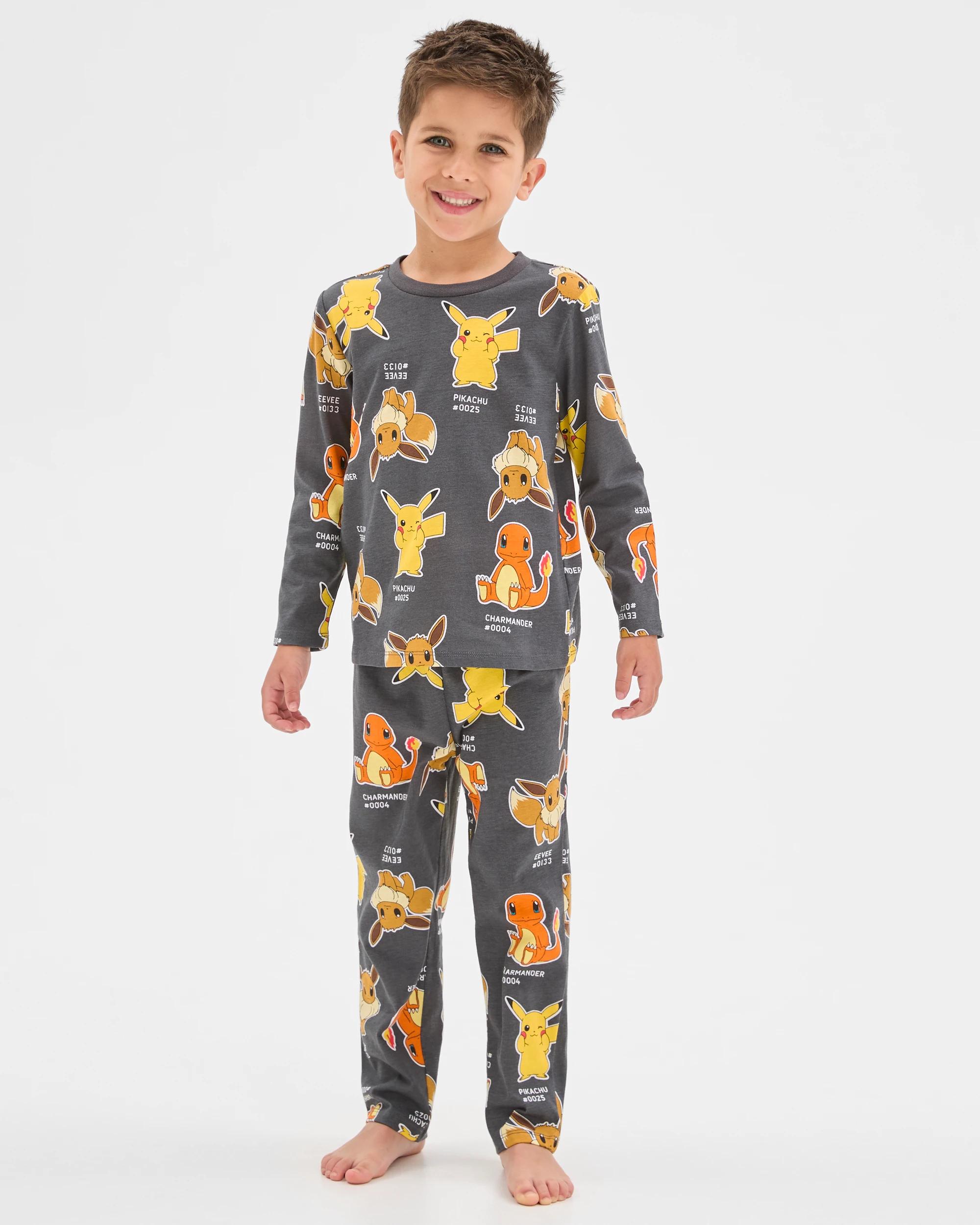 1 Pokemon Younger Boys Top & Pants Knit Pyjama Set POKEMON, 1 of 7