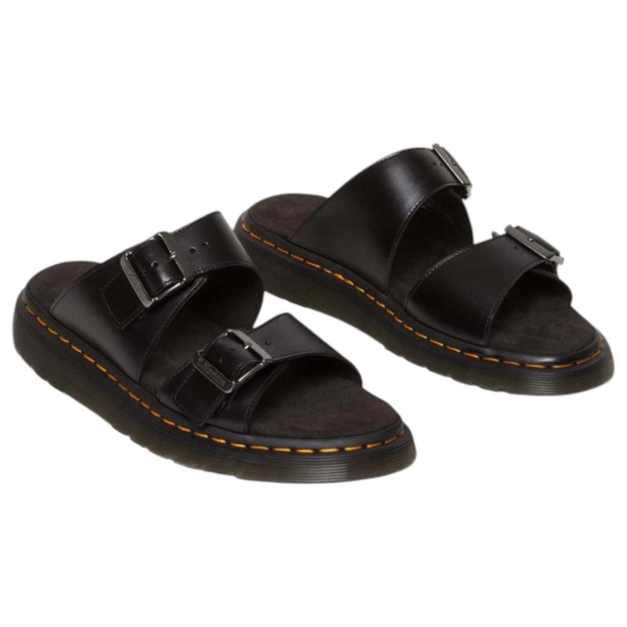 3 Dr. Martens Mens Josef Analine Sandals Shoes BLACK, 3 of 7