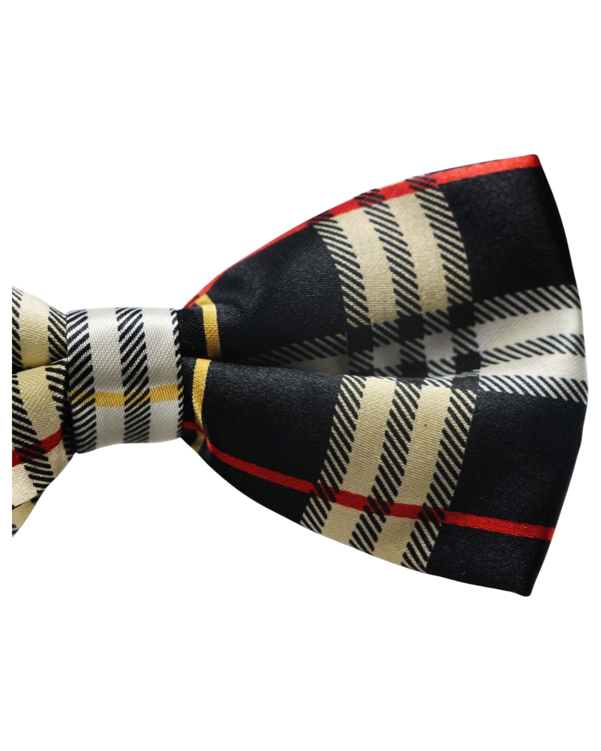 3 Zasel Mens Multicoloured Colourful Stripe Patterned Bow Tie, 3 of 3