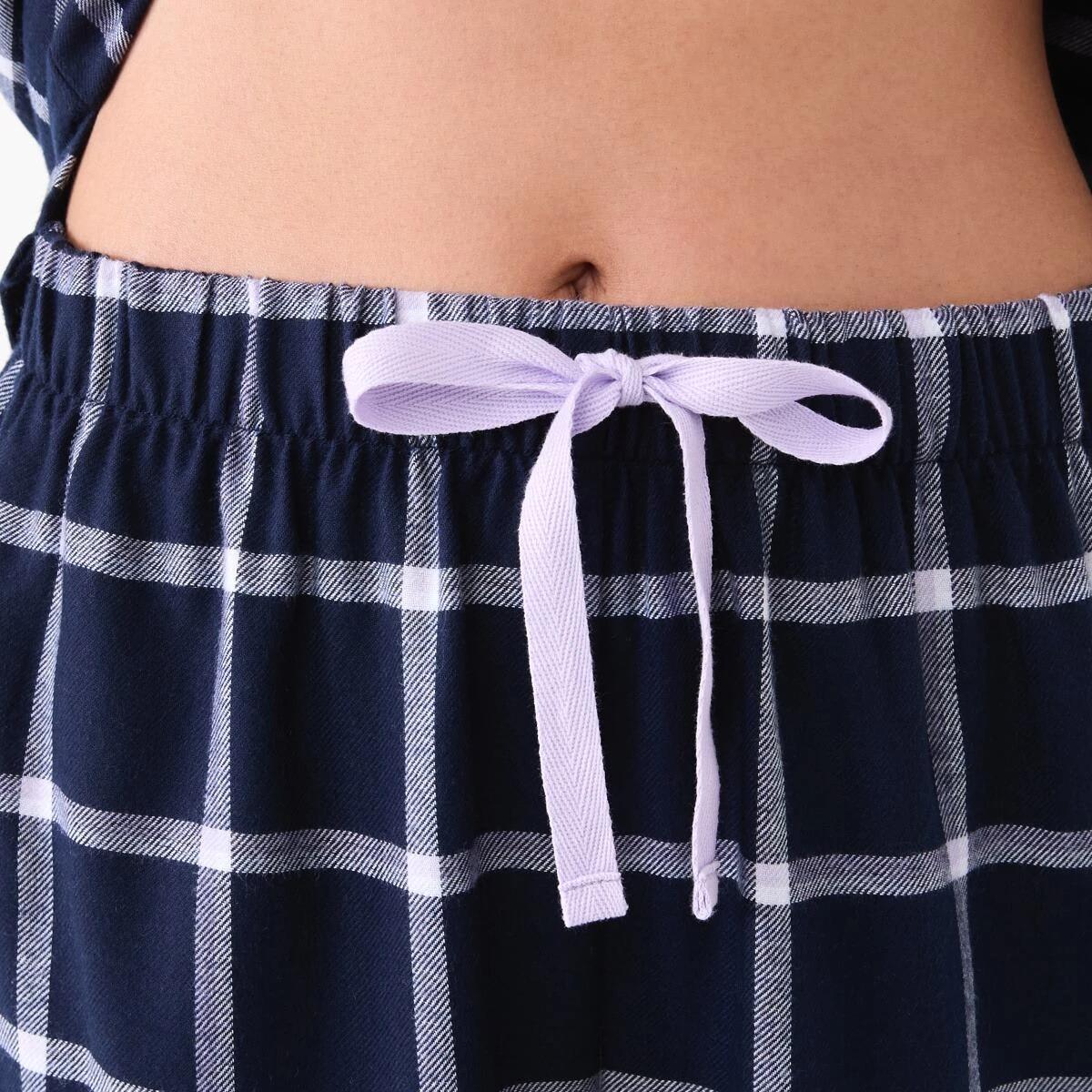 6 Classic Flannel Pyjama Set W Check N, 6 of 6