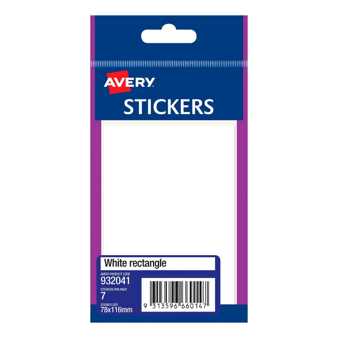 1 Avery Handy Labels Rectangle 78 x 116 7 Pack, 1 of 2