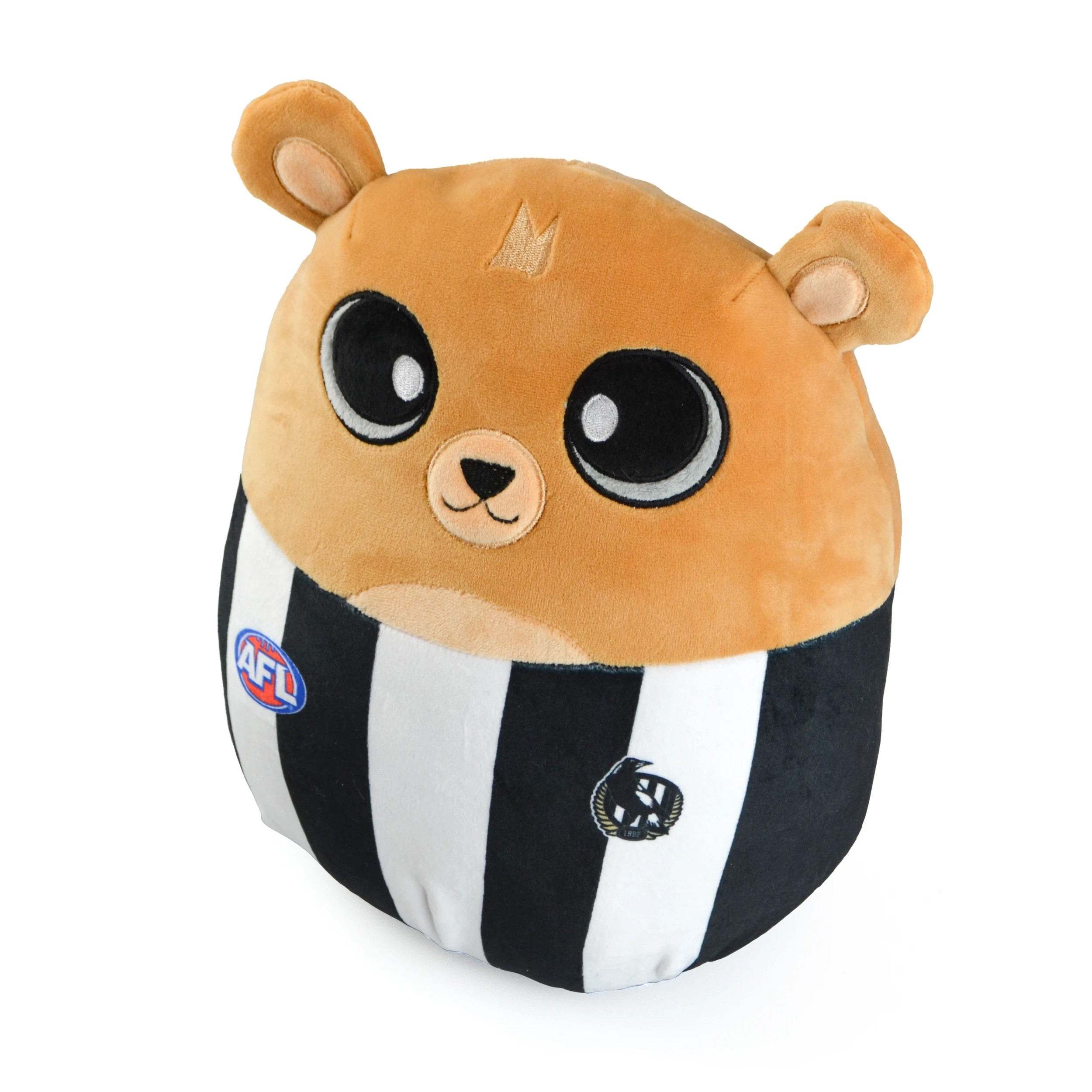 2 AFL Squidglys Collingwood Plush Toy, 2 of 2