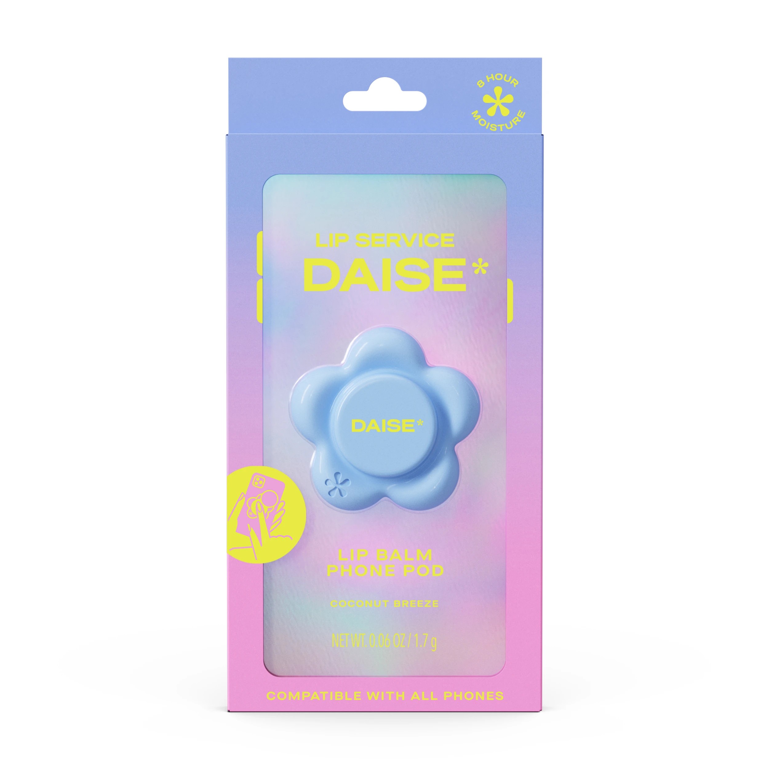 1 DAISE Lip Balm Phone Pod 1.7g - Coconut Breeze, 1 of 10