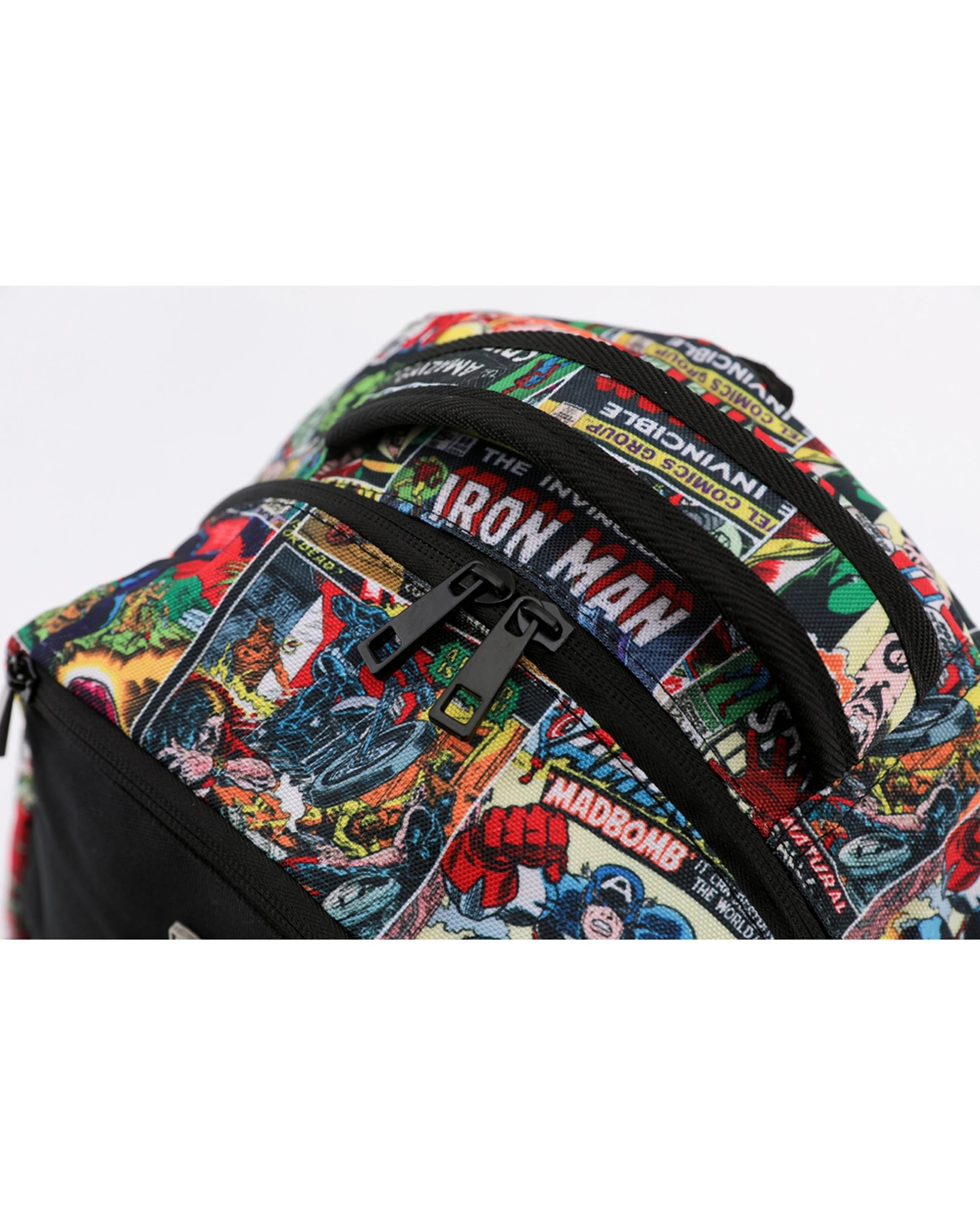 6 Marvel Comic Laptop Padded Adults Shoulder Backpack Multiple Compartments - Multi, 6 of 8