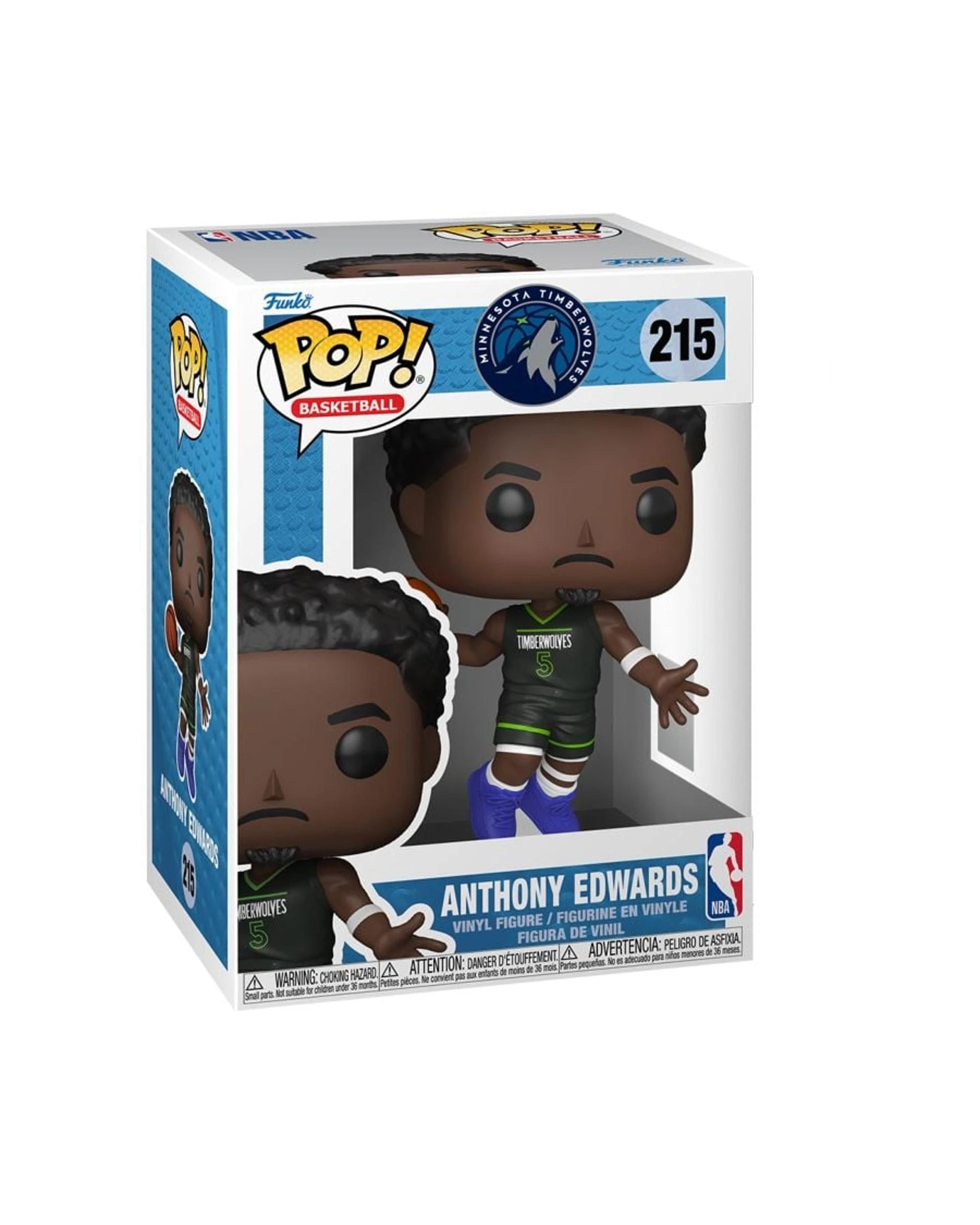 3 NBA Minnesota Timberwolves Anthony Edwards Funko POP! Vinyl, 3 of 3