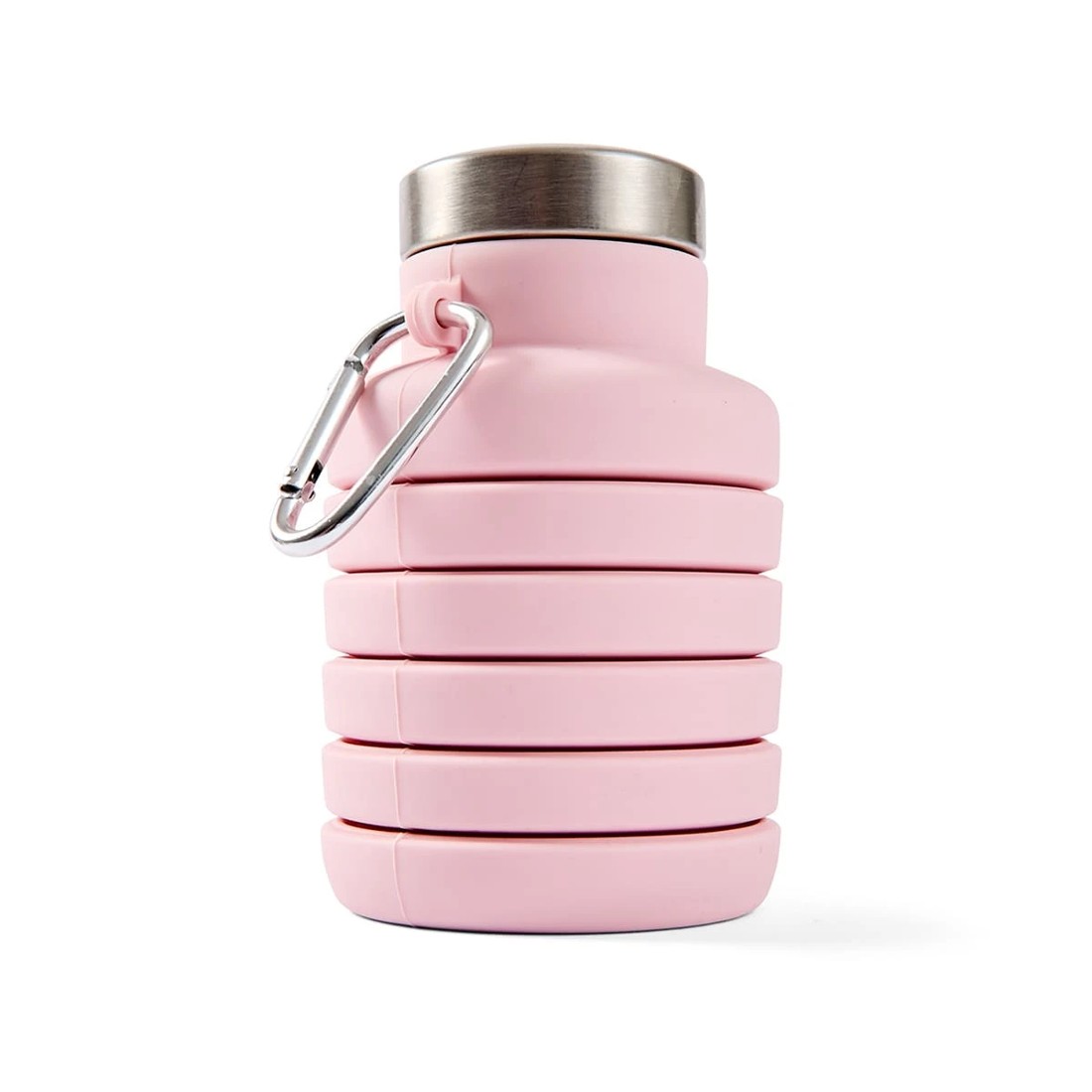 6 500ml Collapsible Silicone Bottle with Stainless Steel Lid - Assorted, 6 of 10