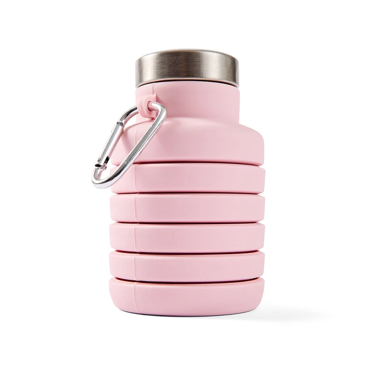 6 500ml Collapsible Silicone Bottle with Stainless Steel Lid - Assorted, 6 of 10